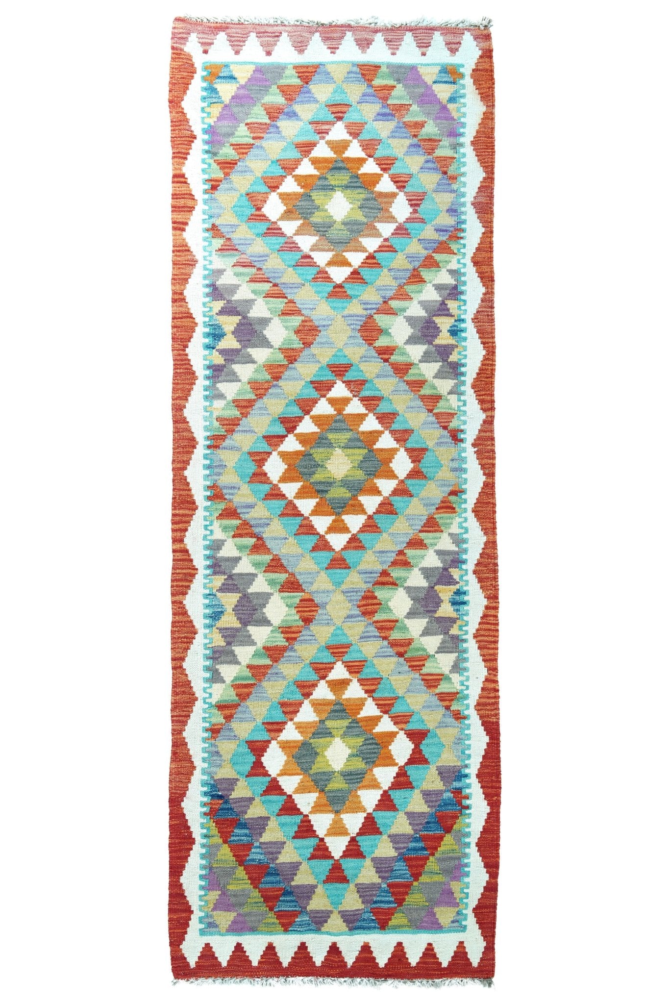 Kelim loper vloerkleed handgeweven uit Afghanistan - 1