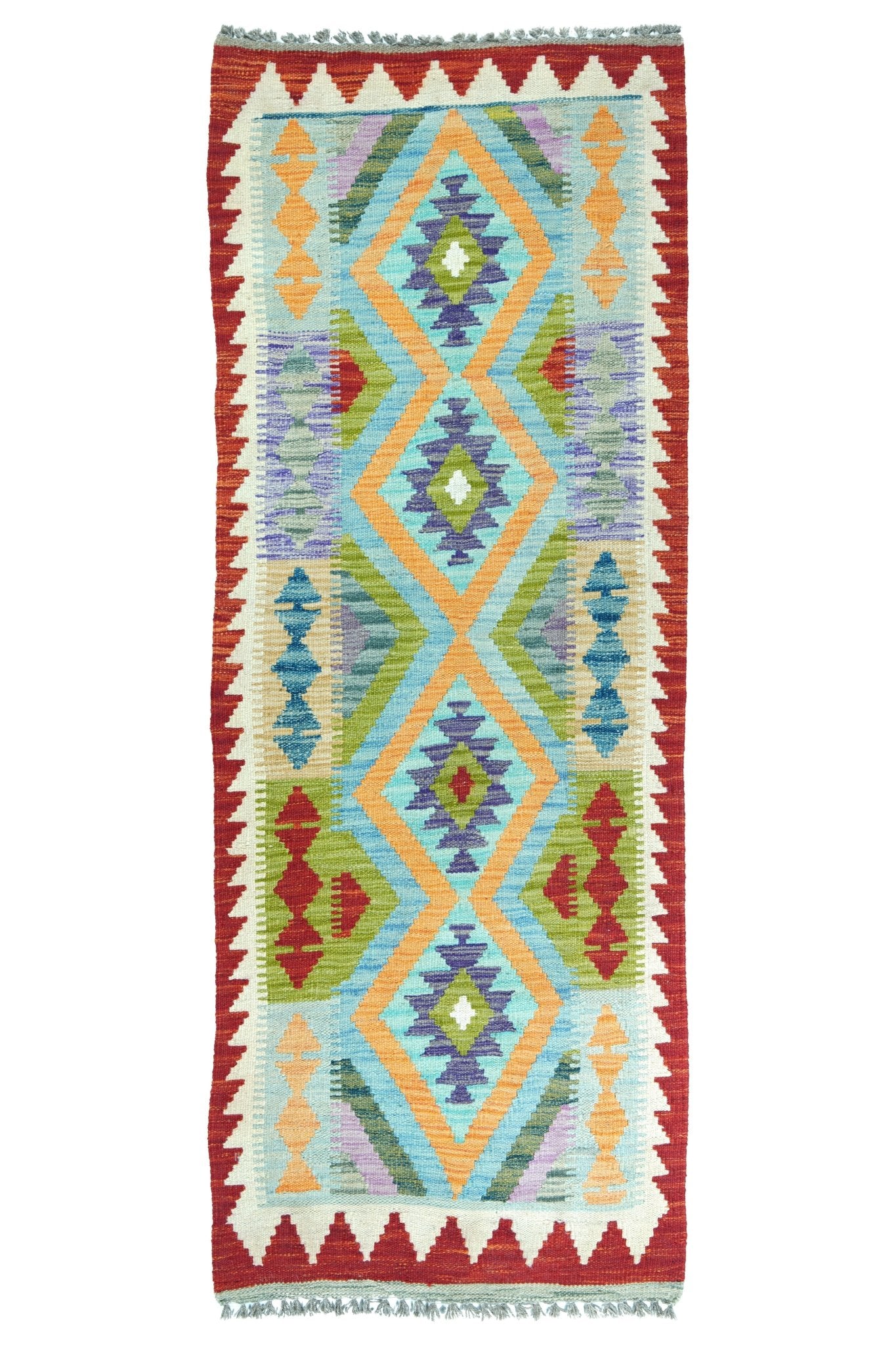 Kelim loper vloerkleed handgeweven uit Afghanistan - 1