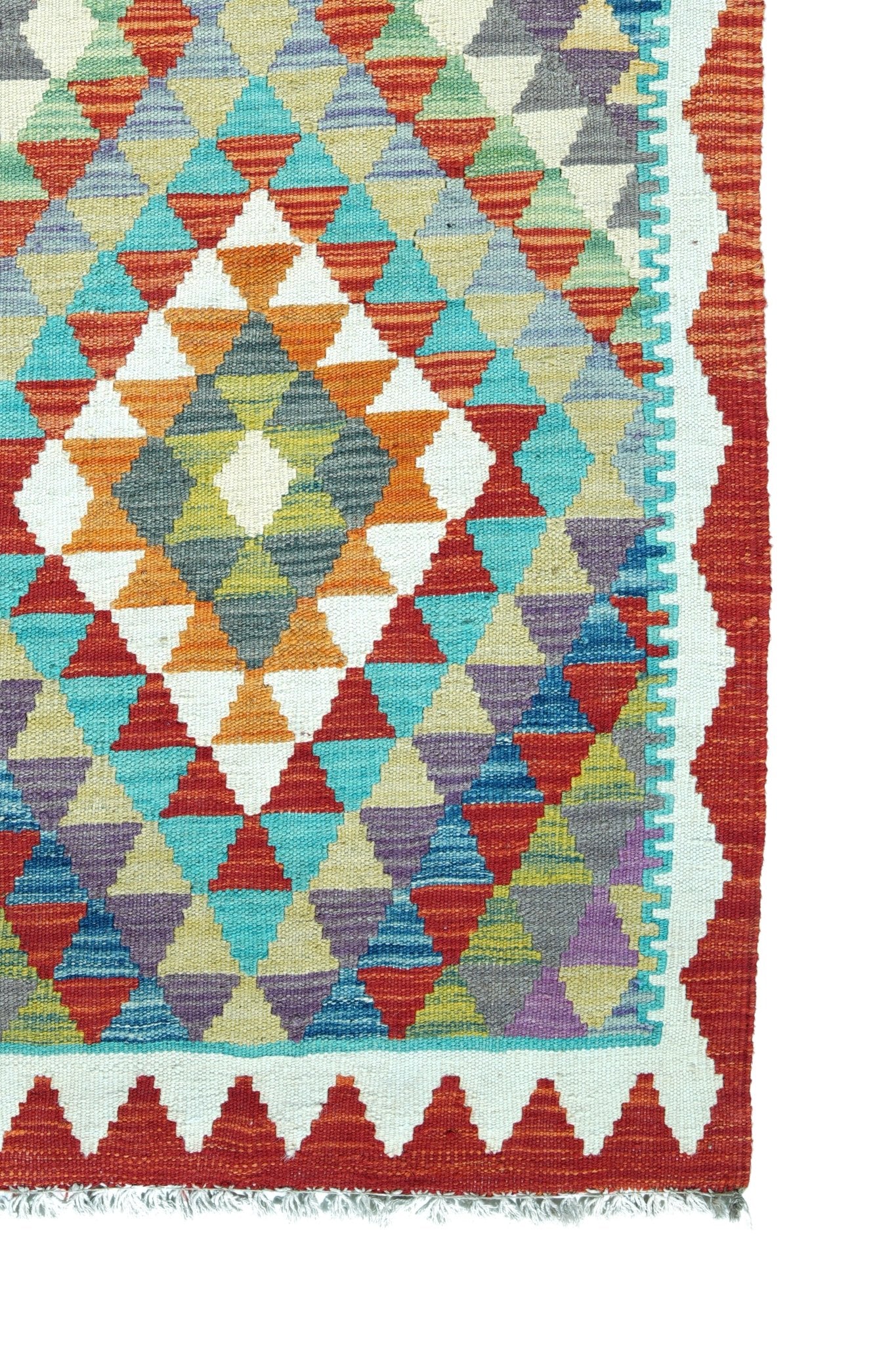 Kelim loper vloerkleed handgeweven uit Afghanistan - 4