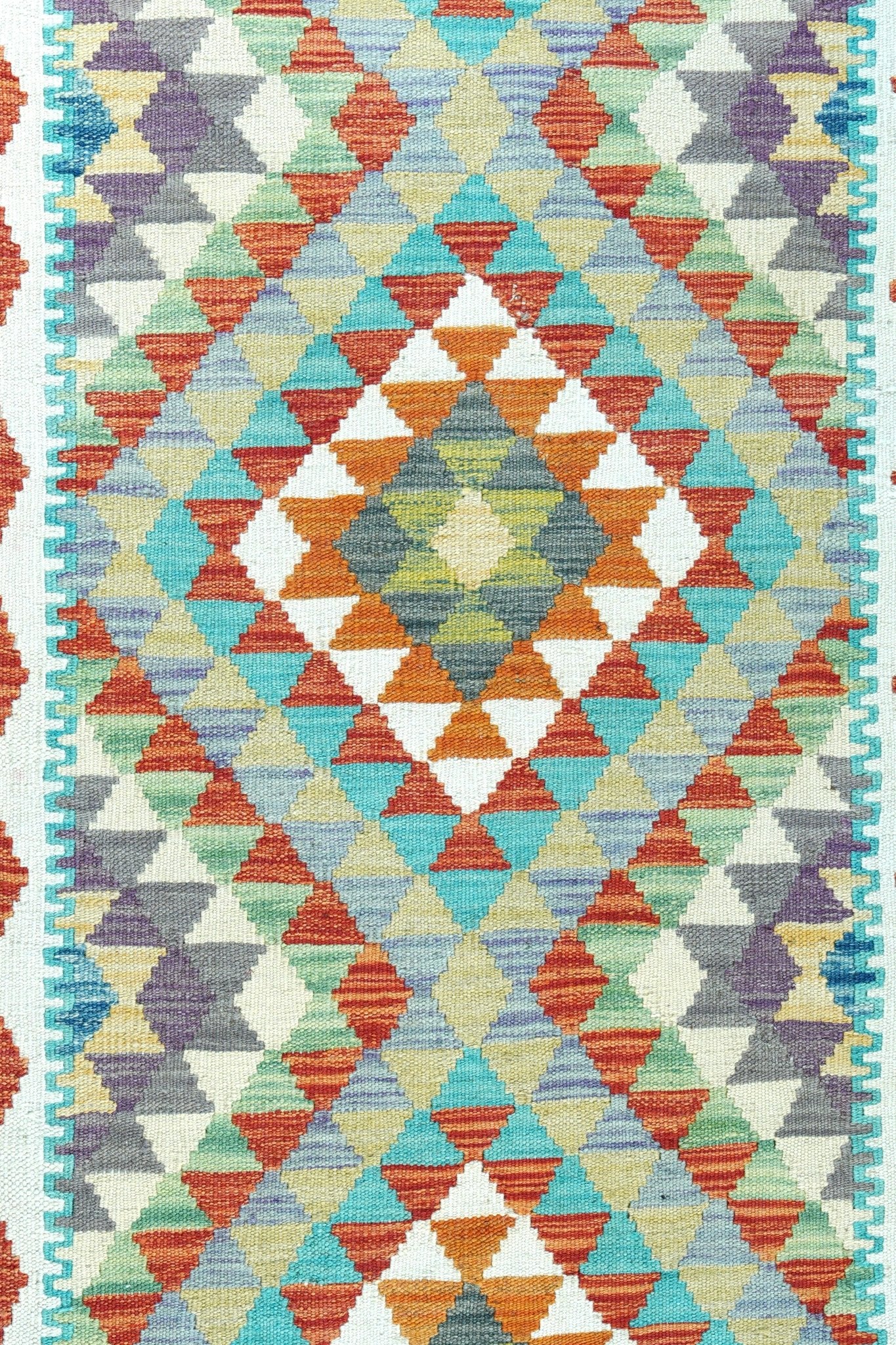 Kelim loper vloerkleed handgeweven uit Afghanistan - 3