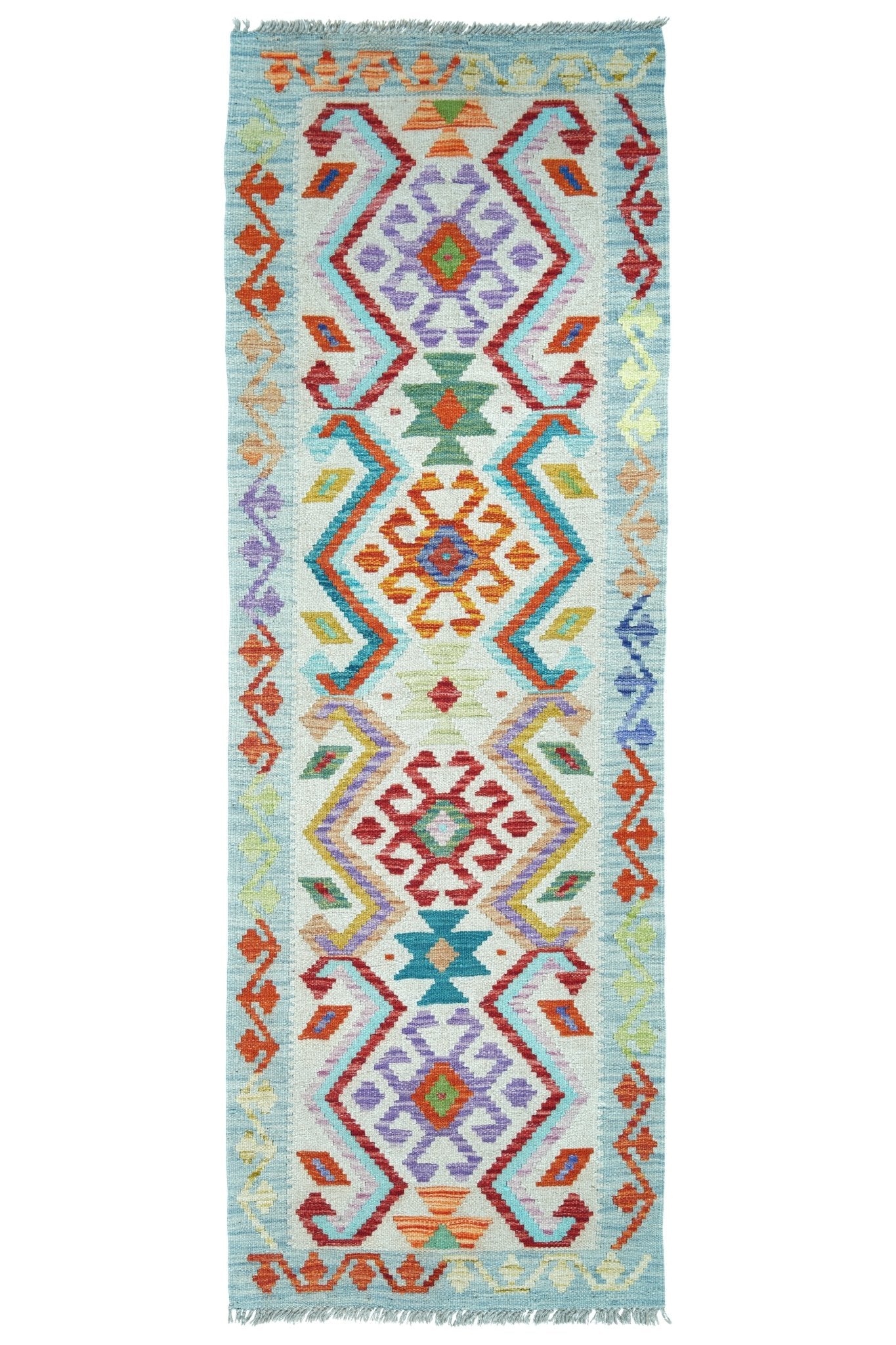 Kelim loper vloerkleed handgeweven uit Afghanistan - 1