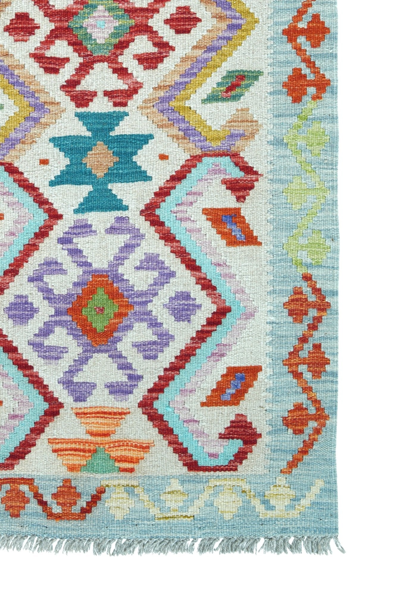 Kelim loper vloerkleed handgeweven uit Afghanistan - 4