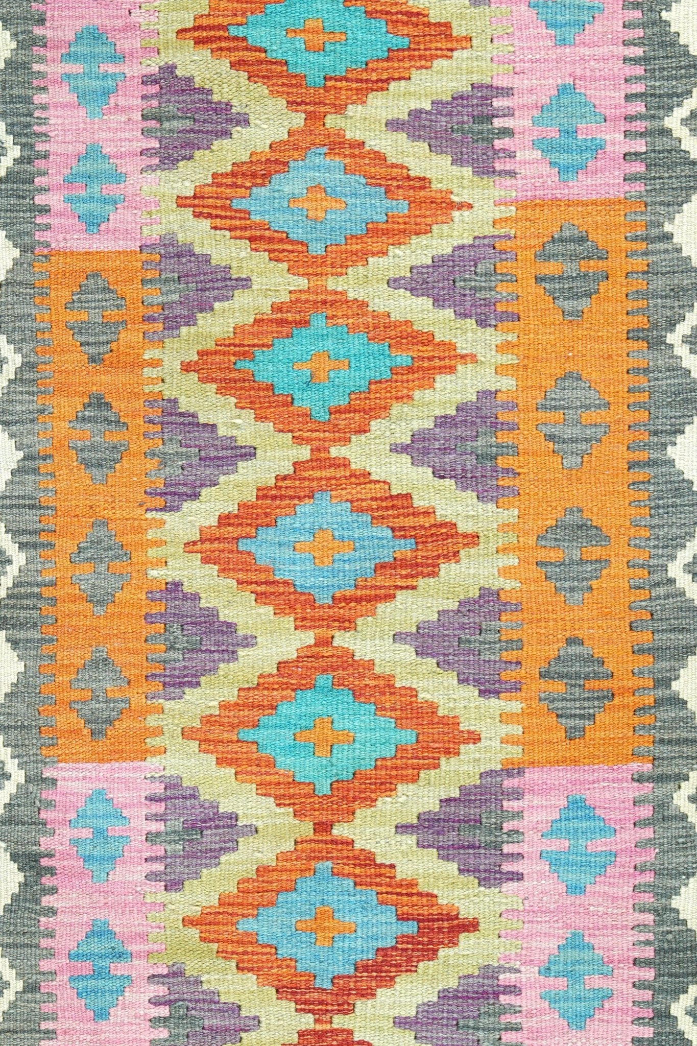 Kelim loper vloerkleed handgeweven uit Afghanistan - 3