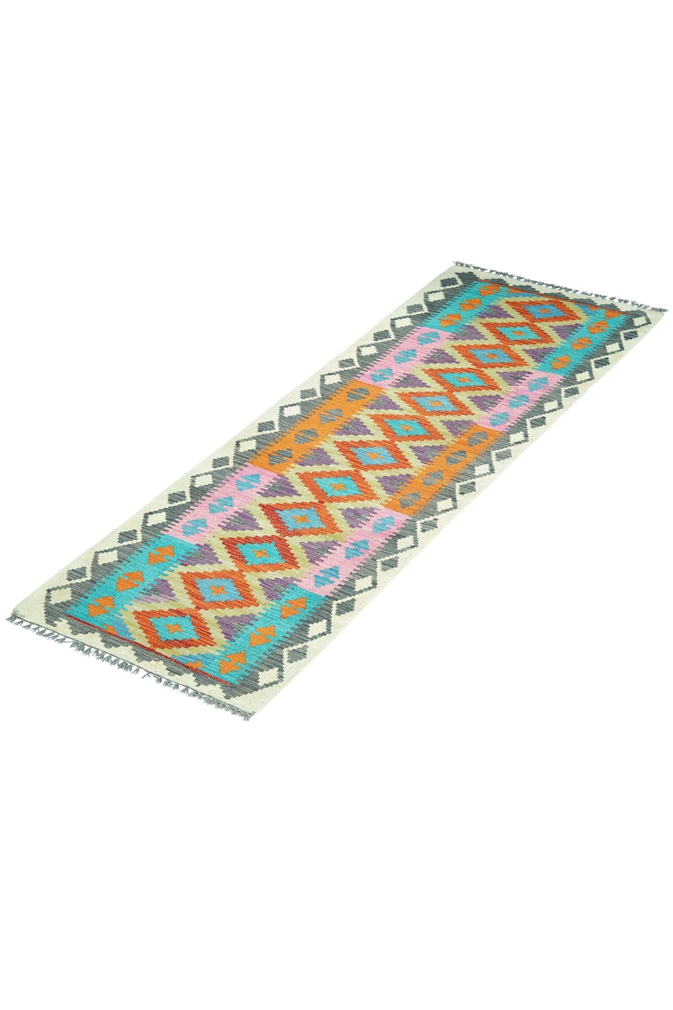 Kelim loper vloerkleed handgeweven uit Afghanistan - 2