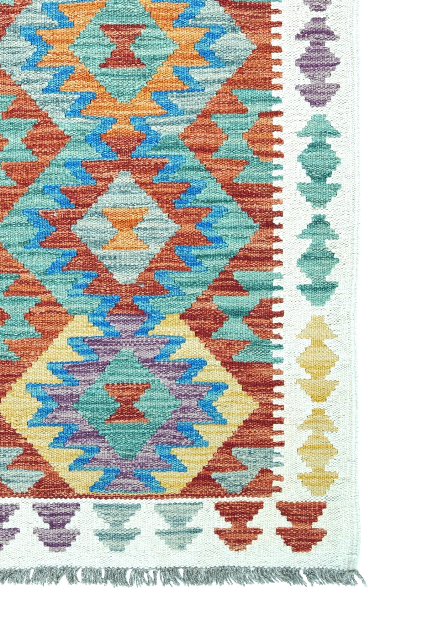 Kelim loper vloerkleed handgeweven uit Afghanistan - 4