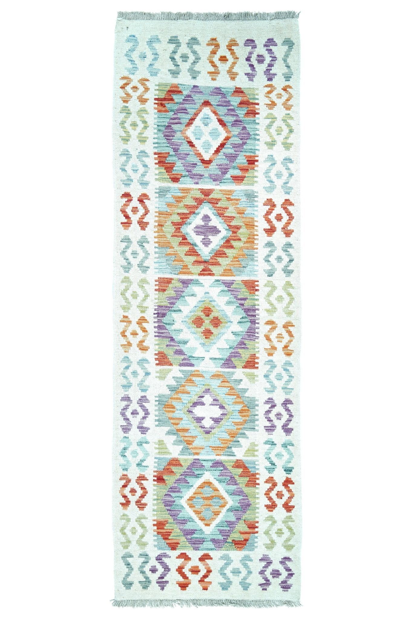 Kelim loper vloerkleed handgeweven uit Afghanistan - 1