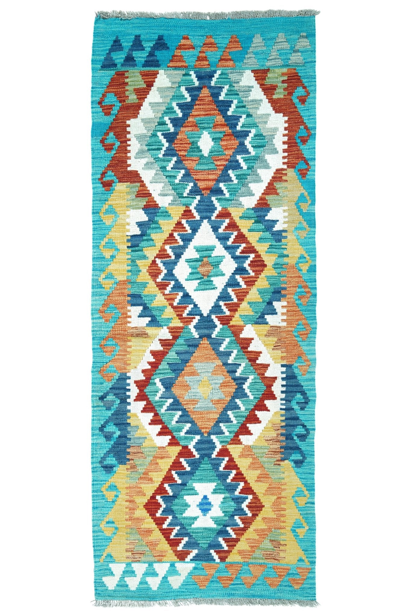 Kelim loper vloerkleed handgeweven uit Afghanistan - 1