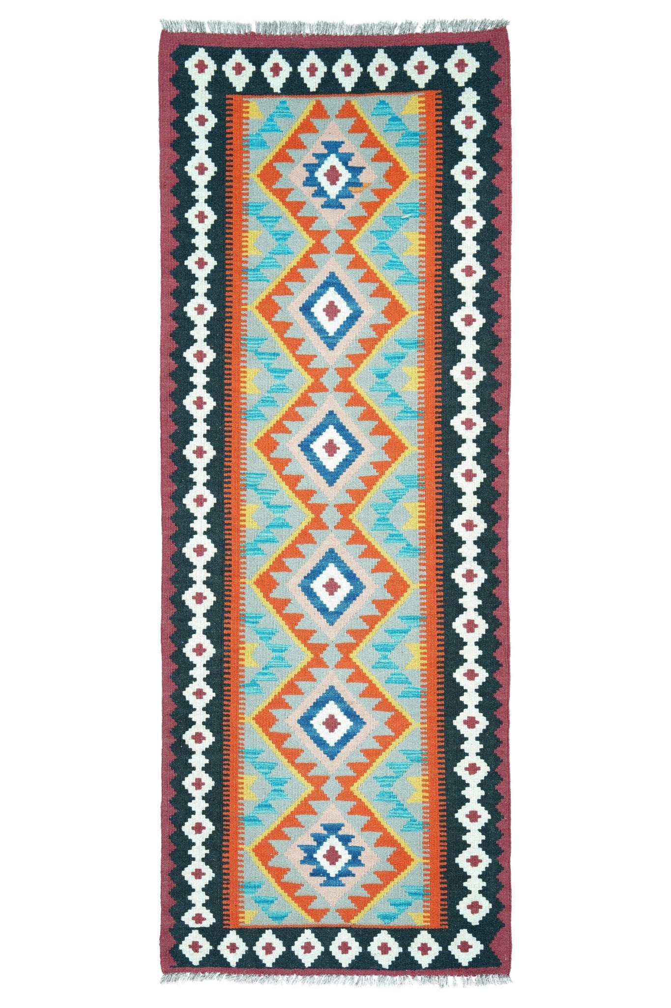 Kelim loper vloerkleed handgeweven uit Afghanistan - 1