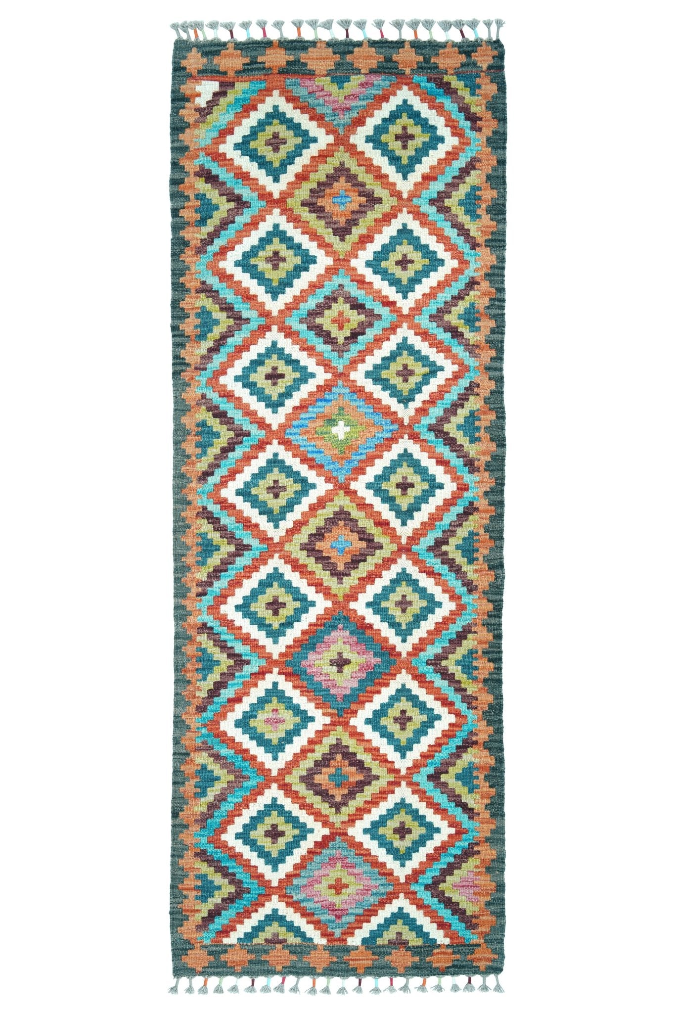 Kelim loper vloerkleed handgeweven uit Afghanistan - 1