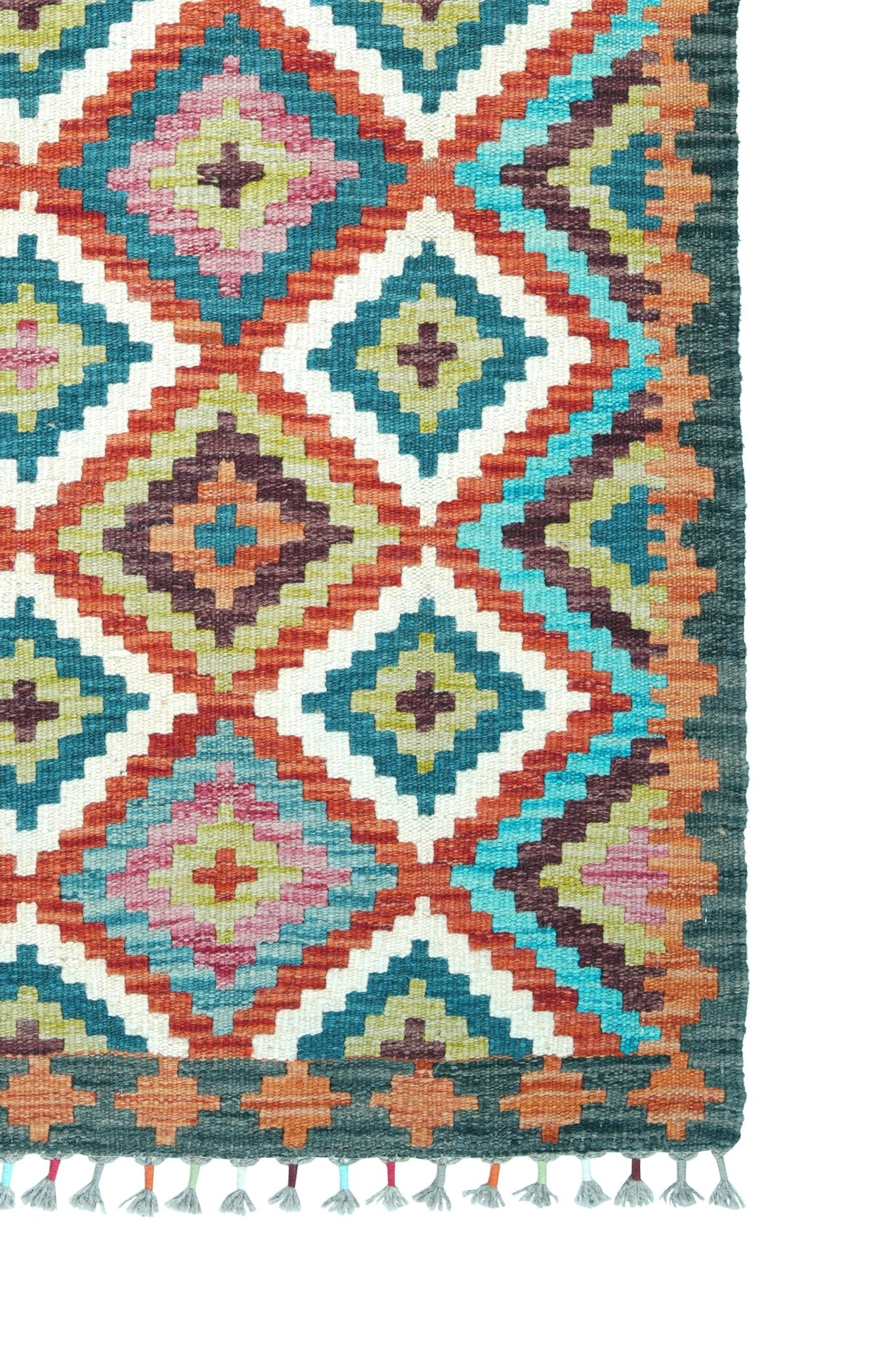 Kelim loper vloerkleed handgeweven uit Afghanistan - 4