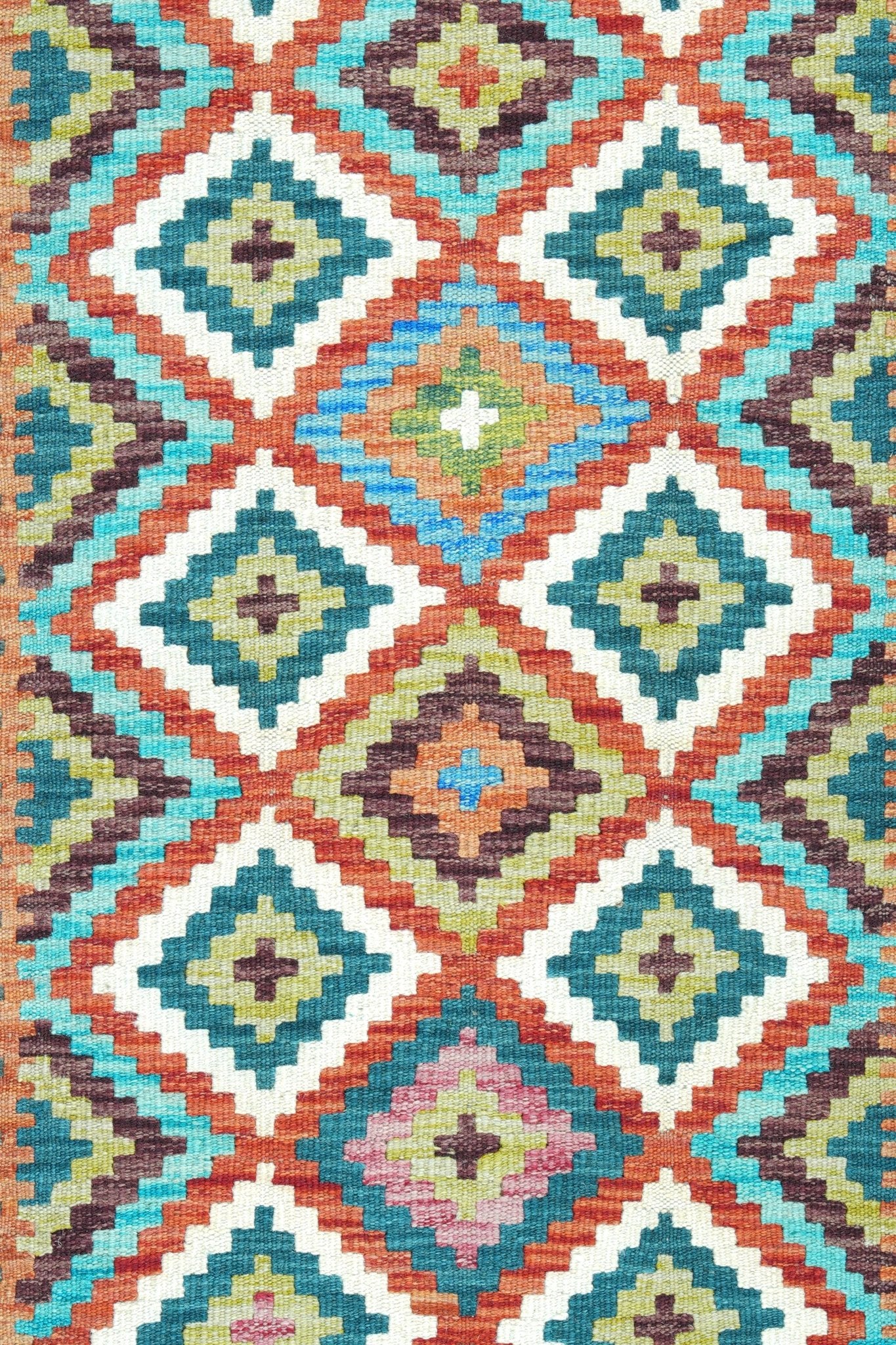 Kelim loper vloerkleed handgeweven uit Afghanistan - 3