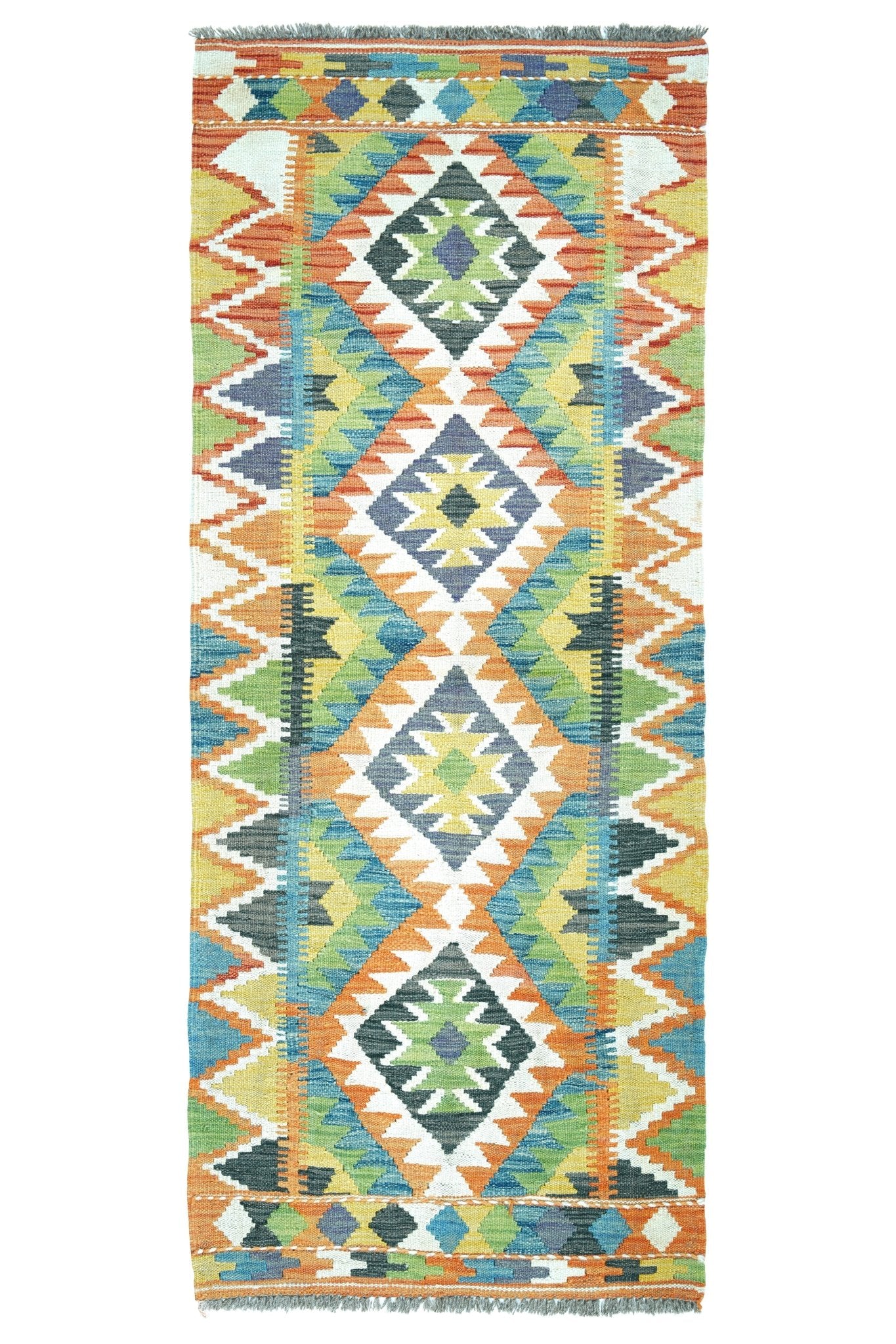 Kelim loper vloerkleed handgeweven uit Afghanistan - 1