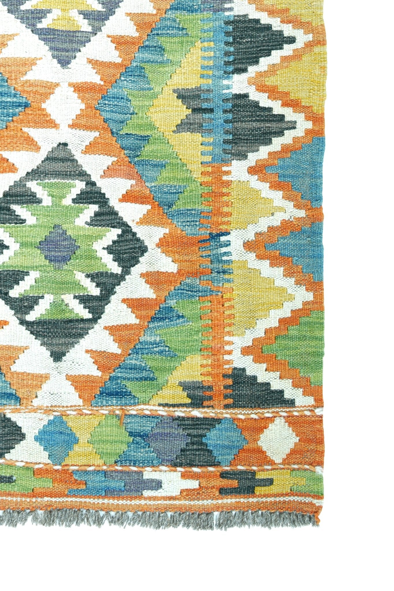 Kelim loper vloerkleed handgeweven uit Afghanistan - 4