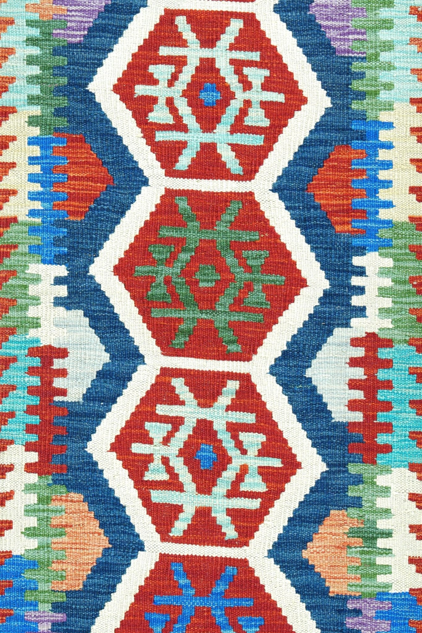 Kelim loper vloerkleed handgeweven uit Afghanistan - 3