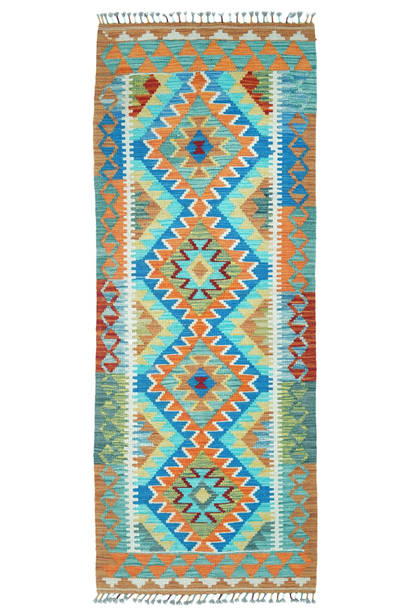 Kelim loper vloerkleed handgeweven uit Afghanistan - 1