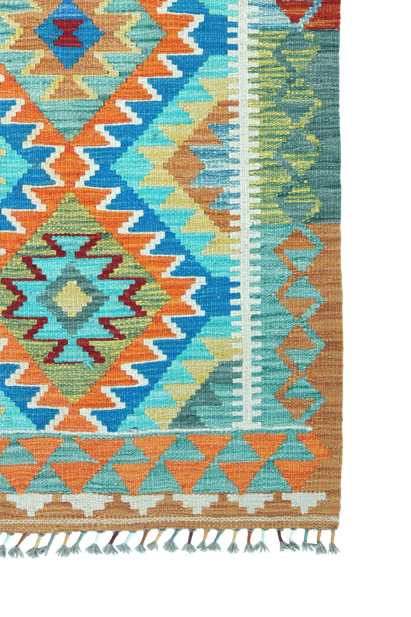 Kelim loper vloerkleed handgeweven uit Afghanistan - 4