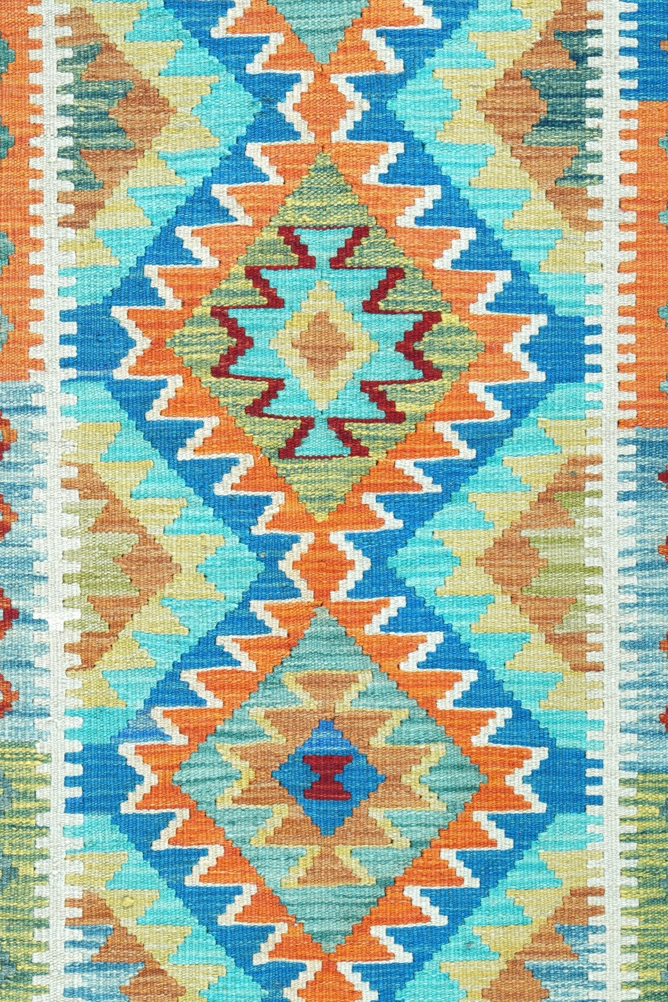 Kelim loper vloerkleed handgeweven uit Afghanistan - 3