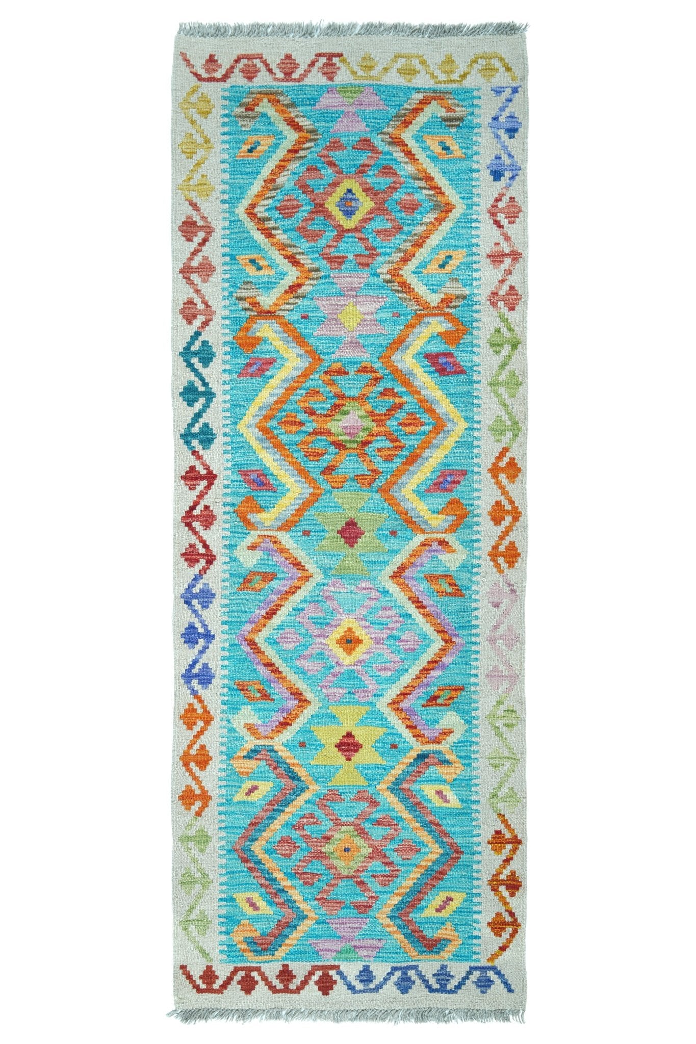 Kelim loper vloerkleed handgeweven uit Afghanistan - 1