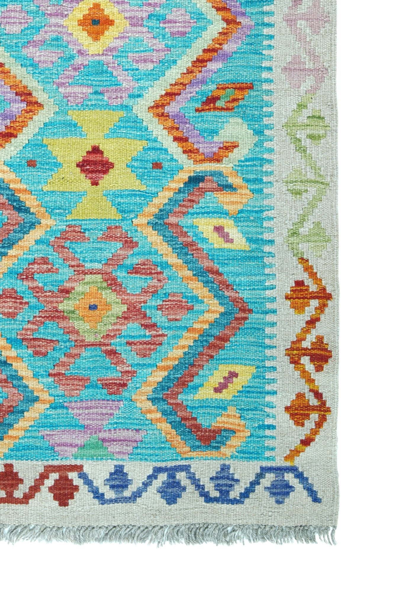 Kelim loper vloerkleed handgeweven uit Afghanistan - 4