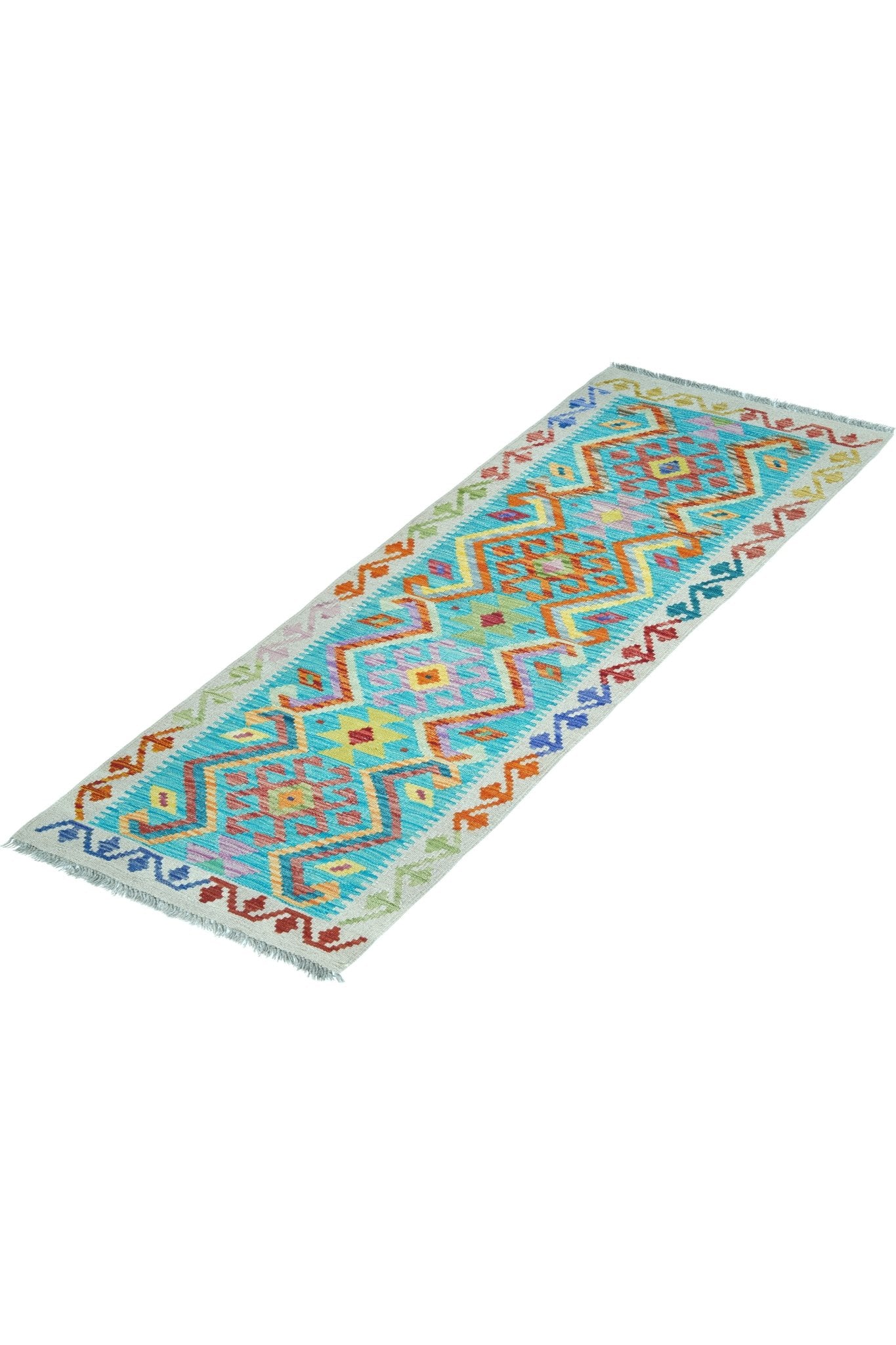 Kelim loper vloerkleed handgeweven uit Afghanistan - 2