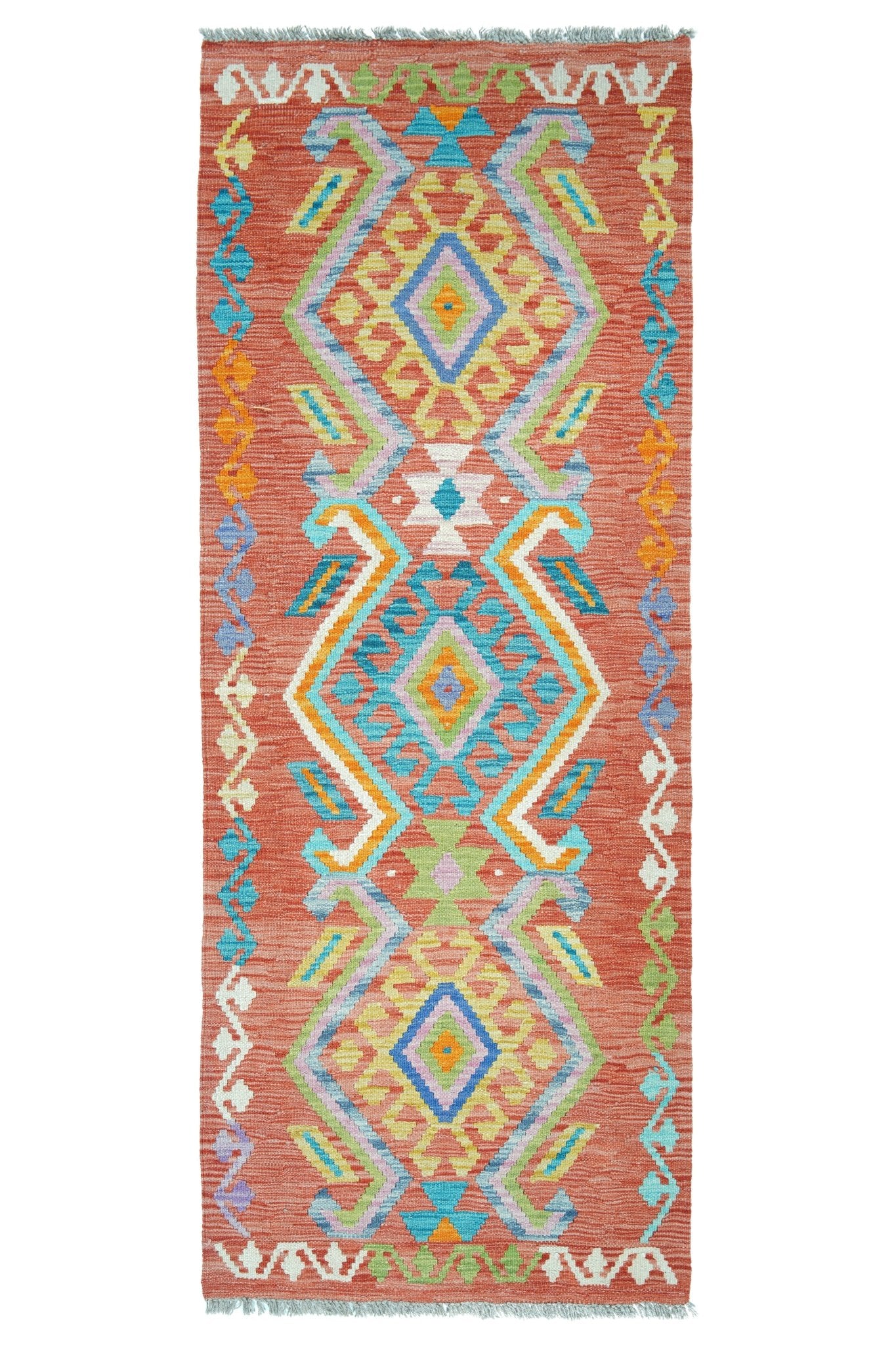 Kelim loper vloerkleed handgeweven uit Afghanistan - 1