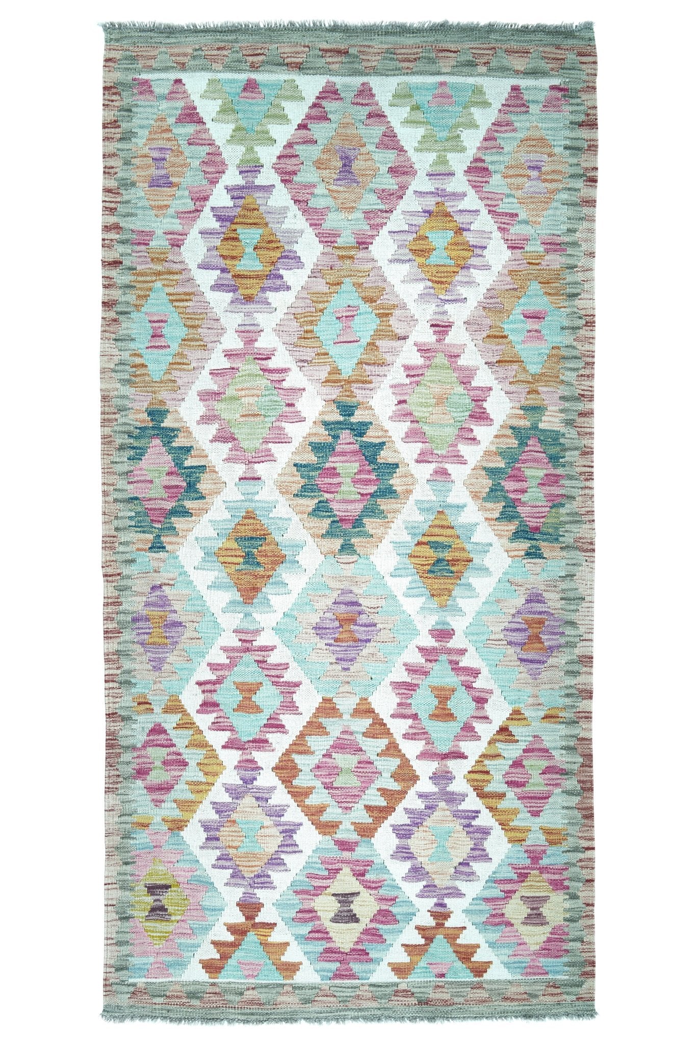 Kelim loper vloerkleed handgeweven uit Afghanistan - 1