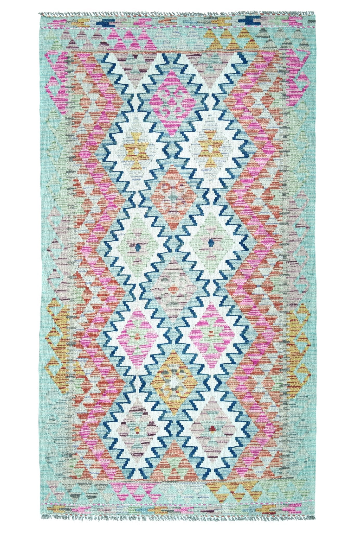 Kelim loper vloerkleed handgeweven uit Afghanistan - 1