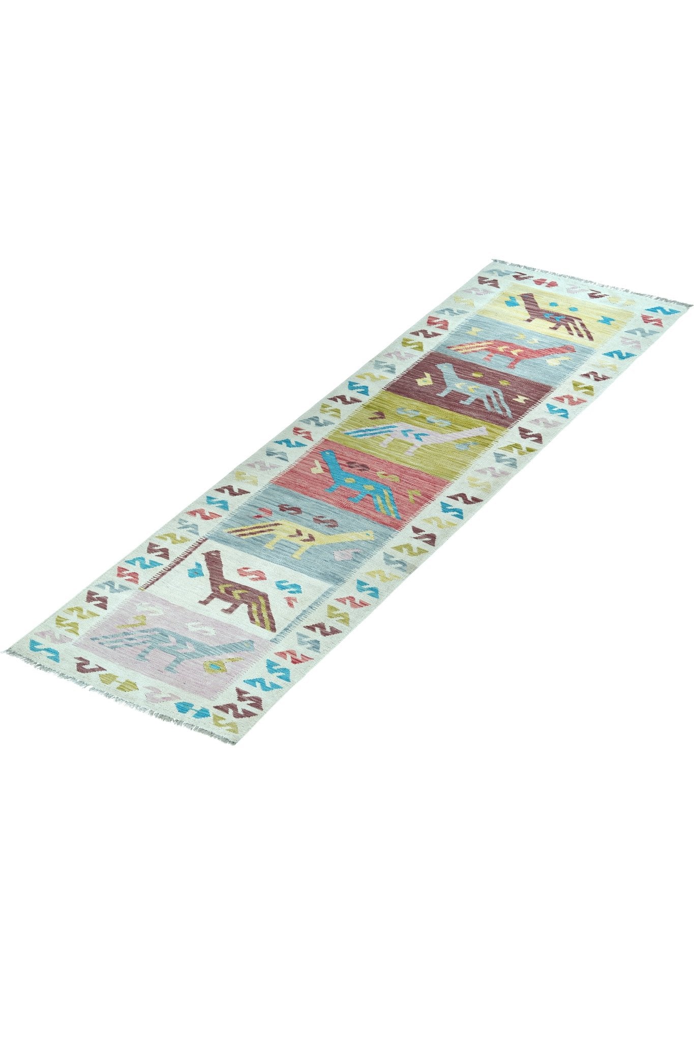 Kelim loper vloerkleed handgeweven uit Afghanistan - 2