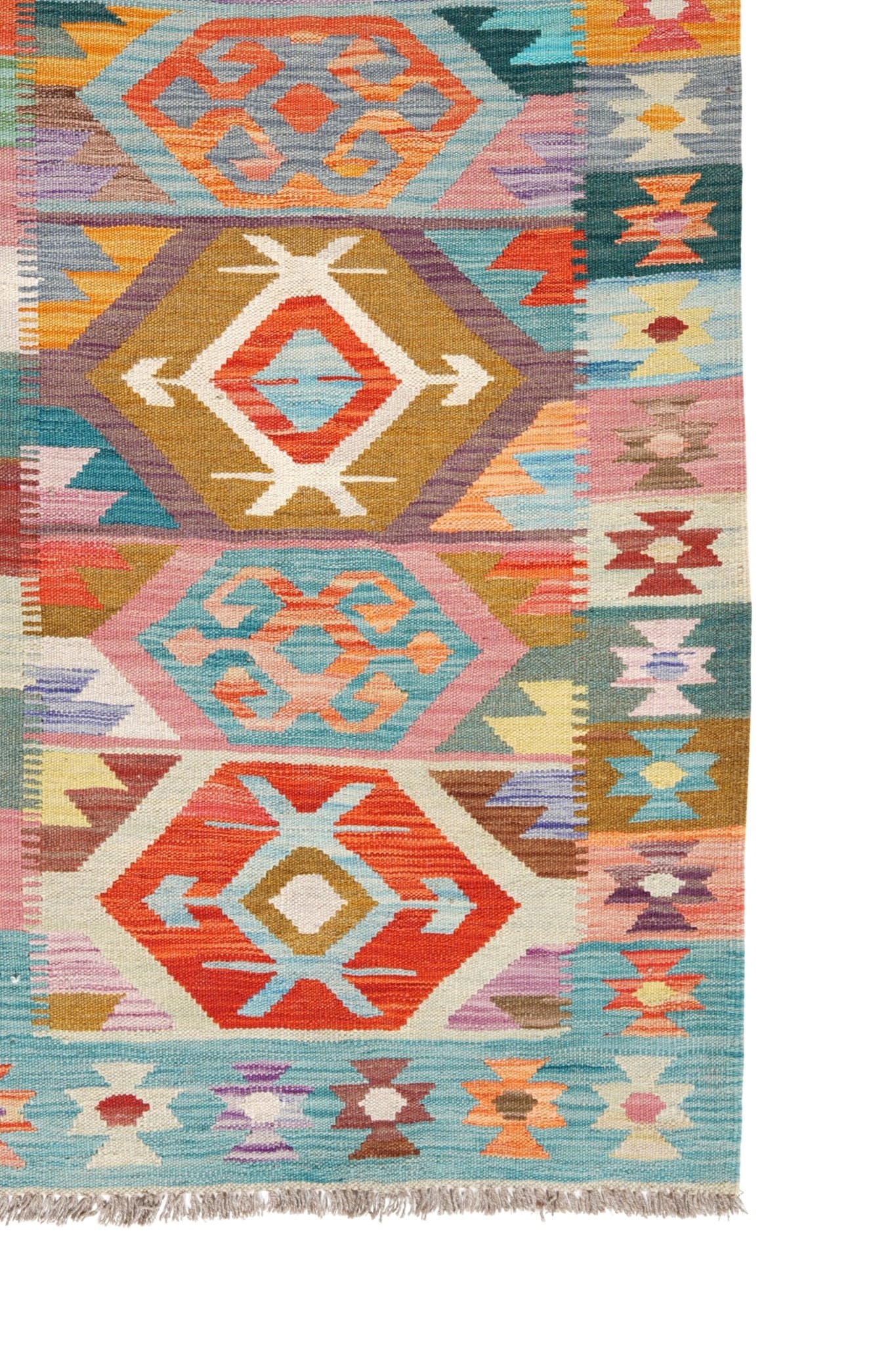 Kelim loper vloerkleed handgeweven uit Afghanistan - 4