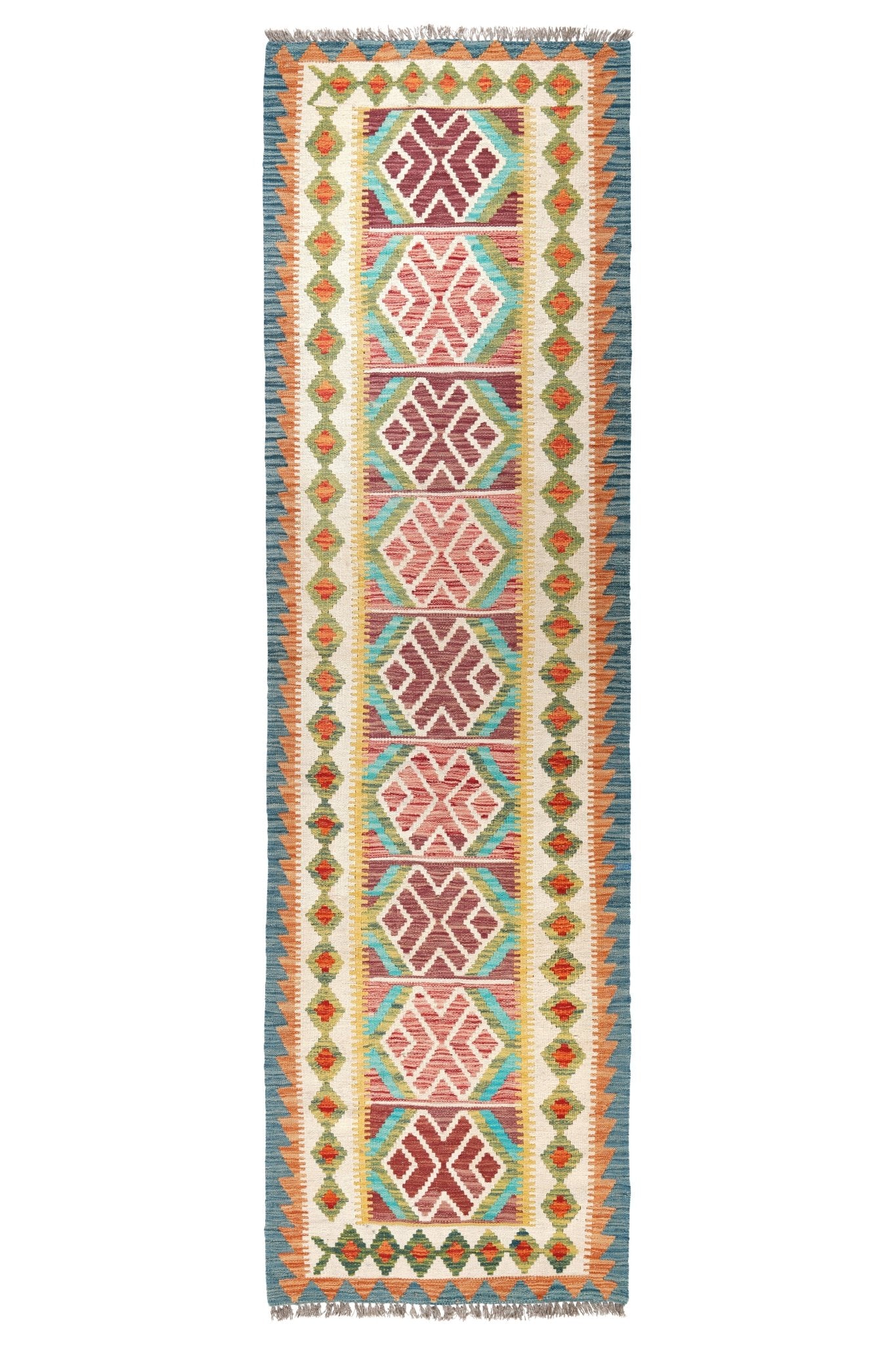 Kelim loper vloerkleed handgeweven uit Afghanistan - 1