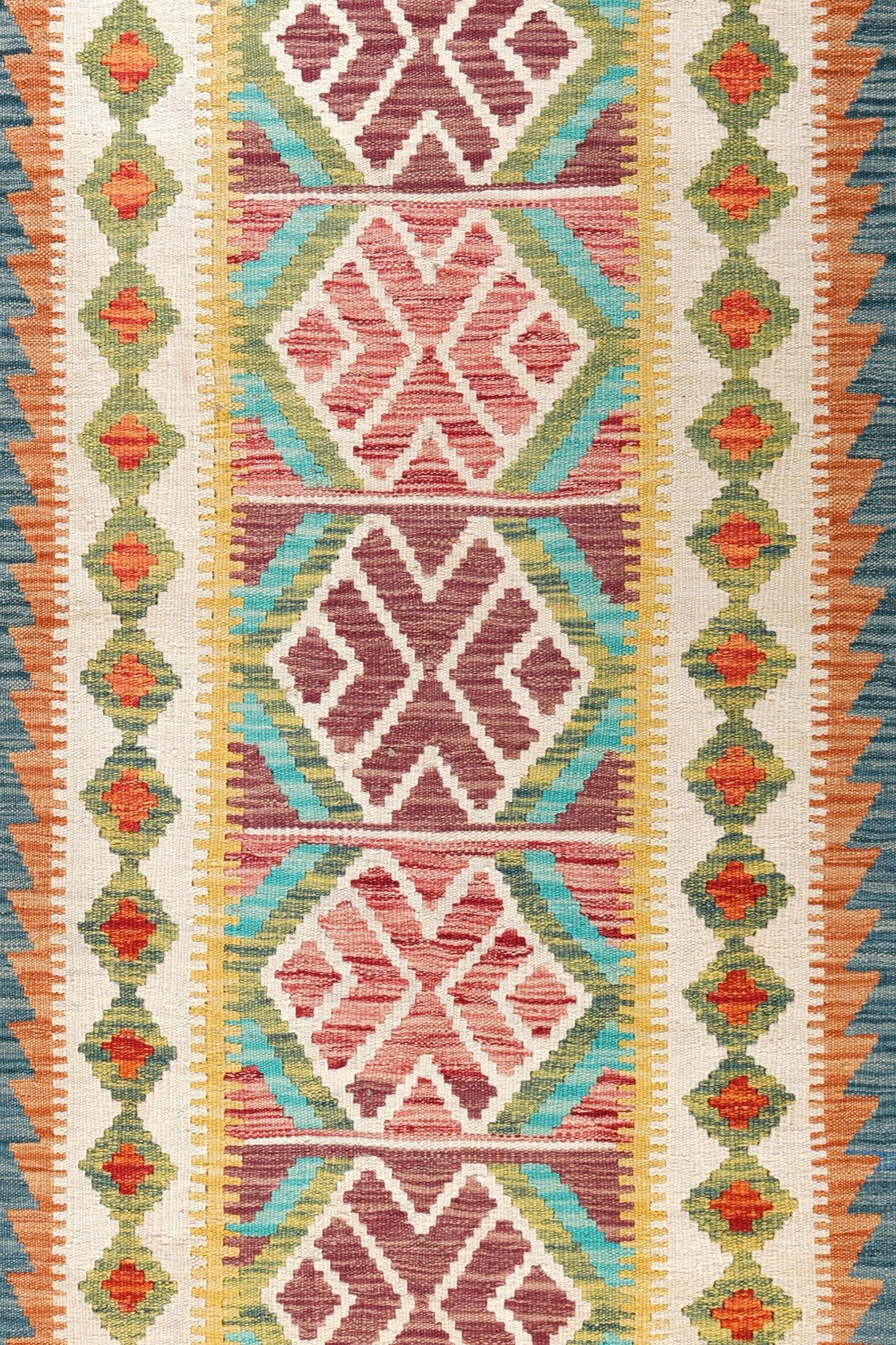 Kelim loper vloerkleed handgeweven uit Afghanistan - 3