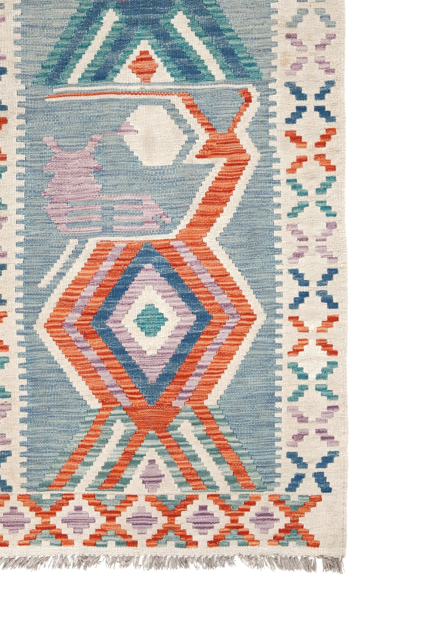 Kelim loper vloerkleed handgeweven uit Afghanistan - 4