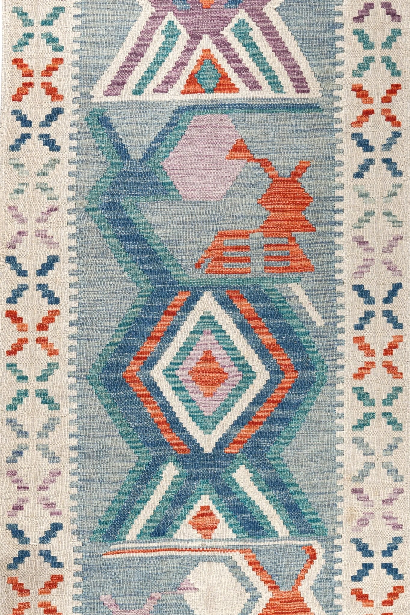 Kelim loper vloerkleed handgeweven uit Afghanistan - 3