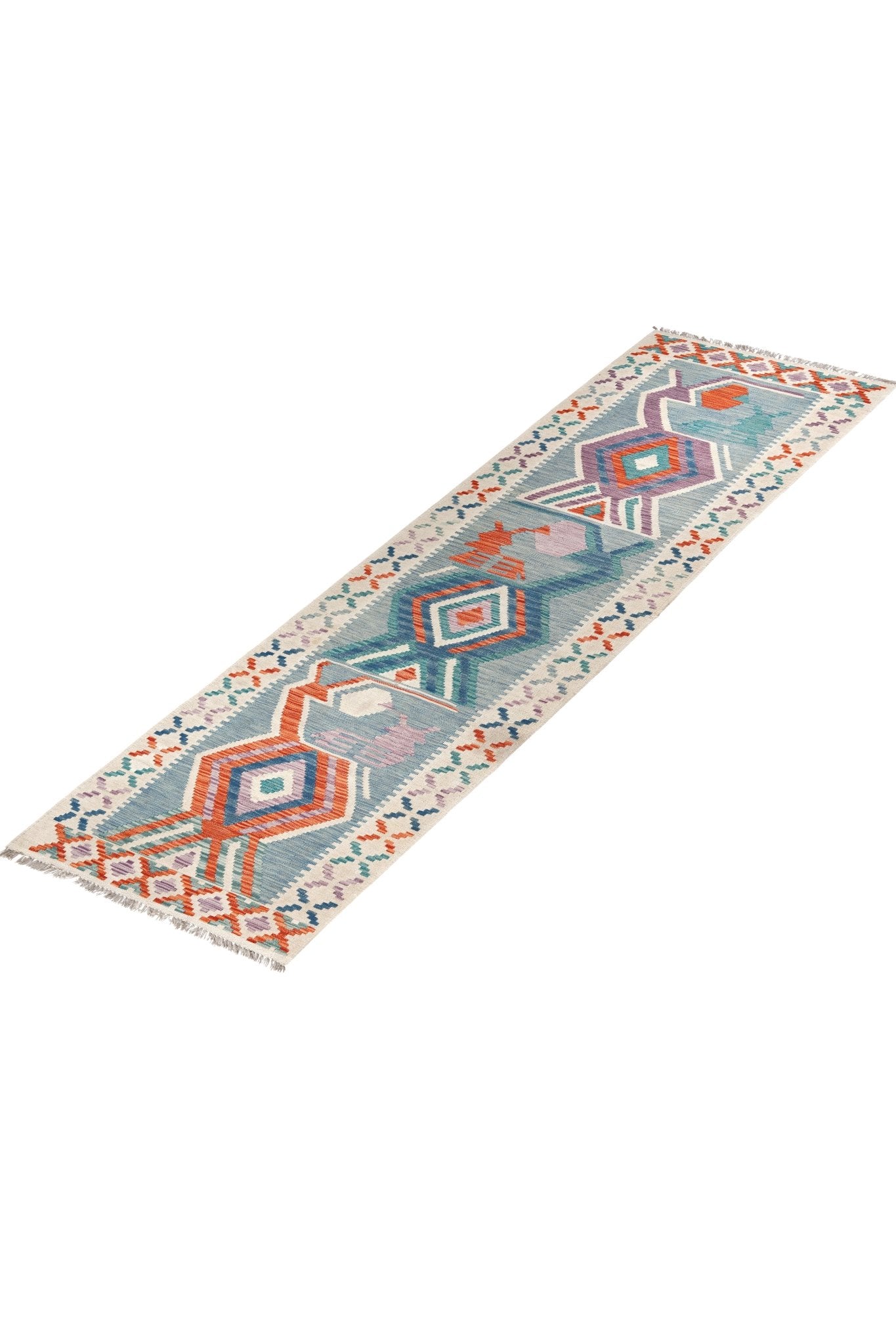 Kelim loper vloerkleed handgeweven uit Afghanistan - 2