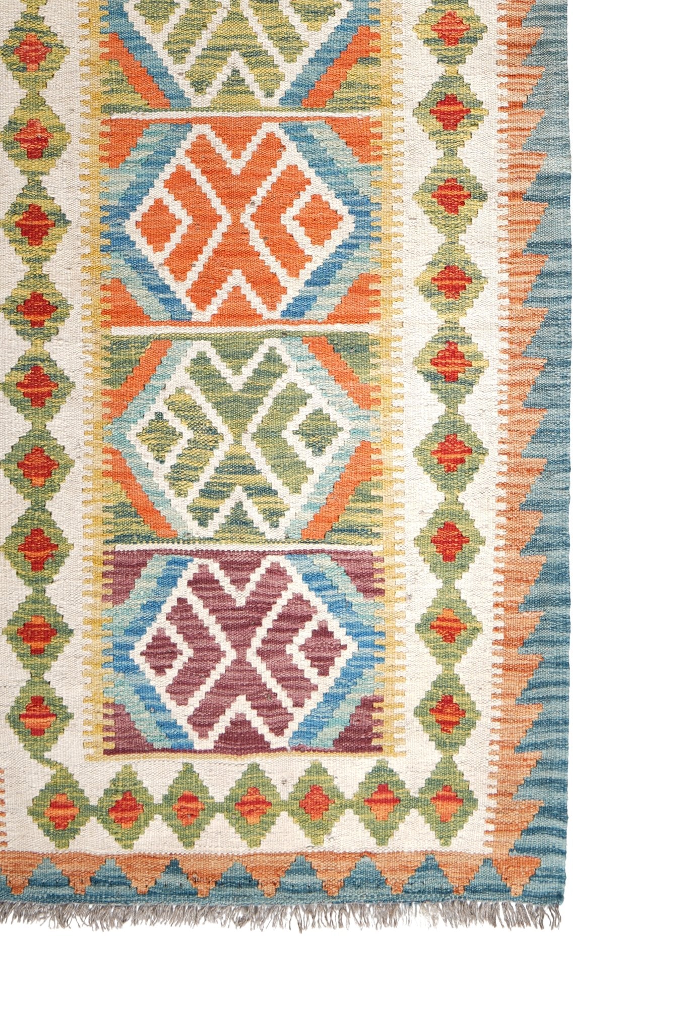 Kelim loper vloerkleed handgeweven uit Afghanistan - 4