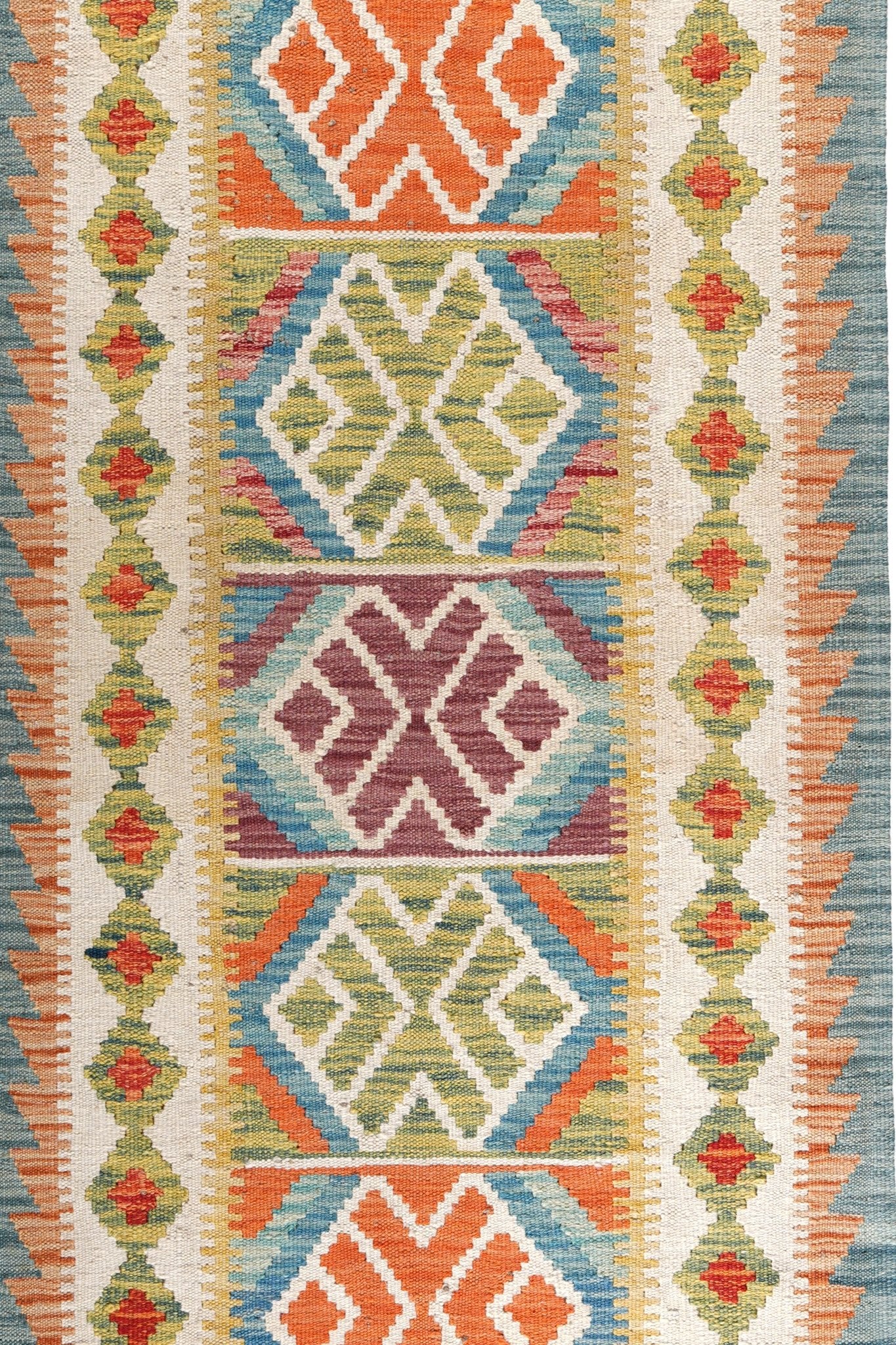 Kelim loper vloerkleed handgeweven uit Afghanistan - 3