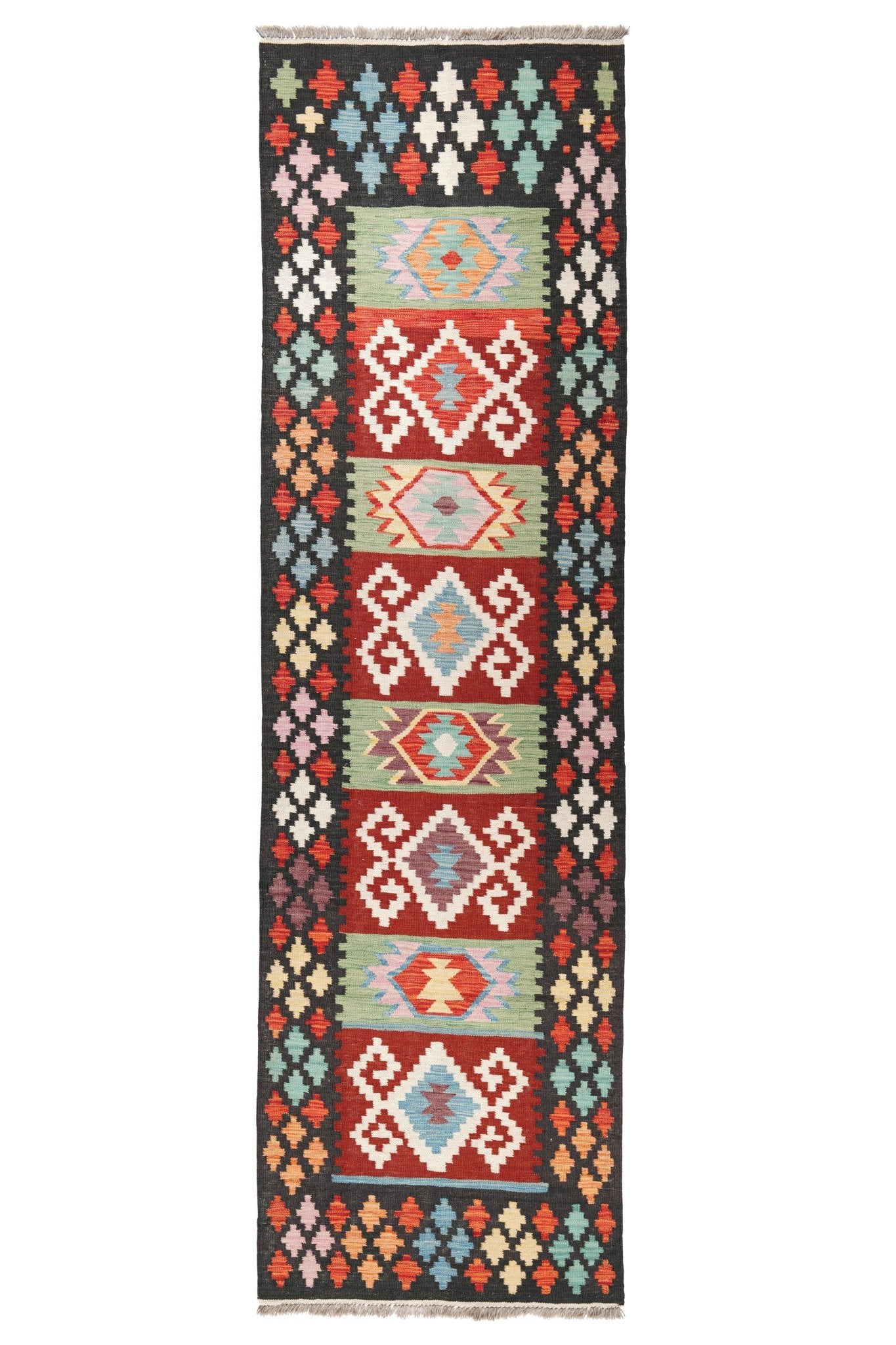 Kelim loper vloerkleed handgeweven uit Afghanistan - 1