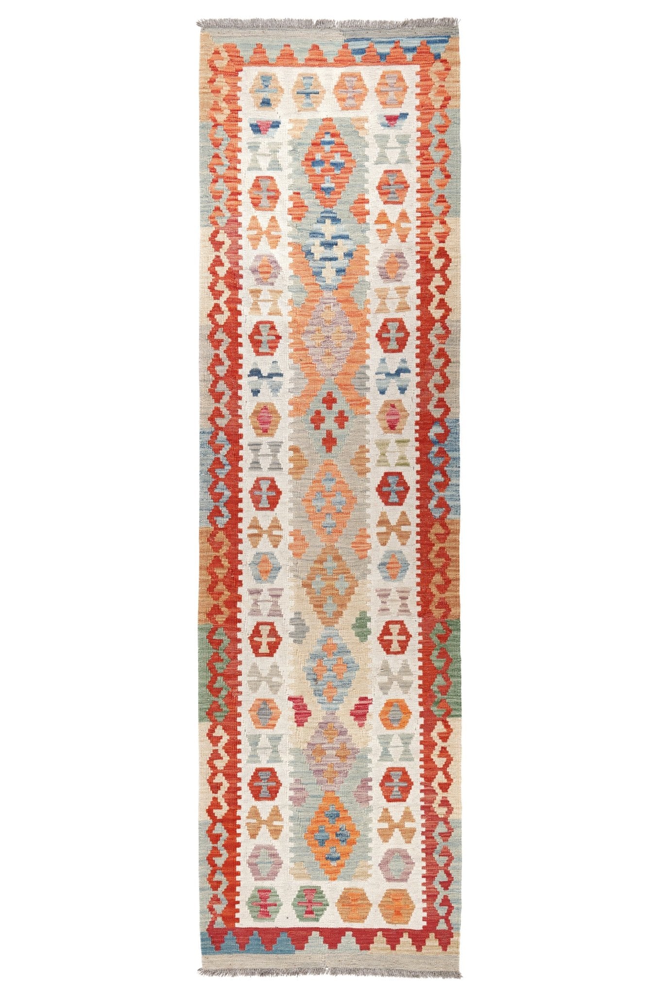 Kelim loper vloerkleed handgeweven uit Afghanistan - 1