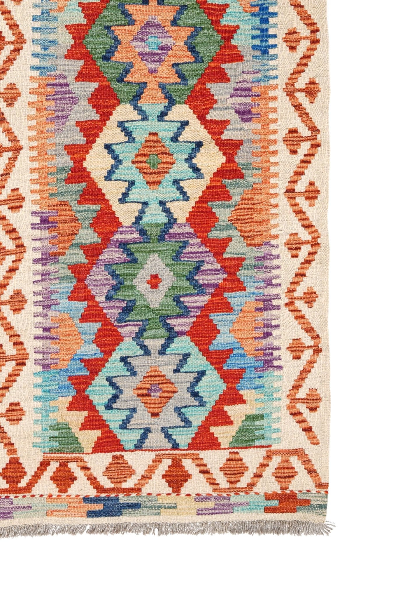 Kelim loper vloerkleed handgeweven uit Afghanistan - 4