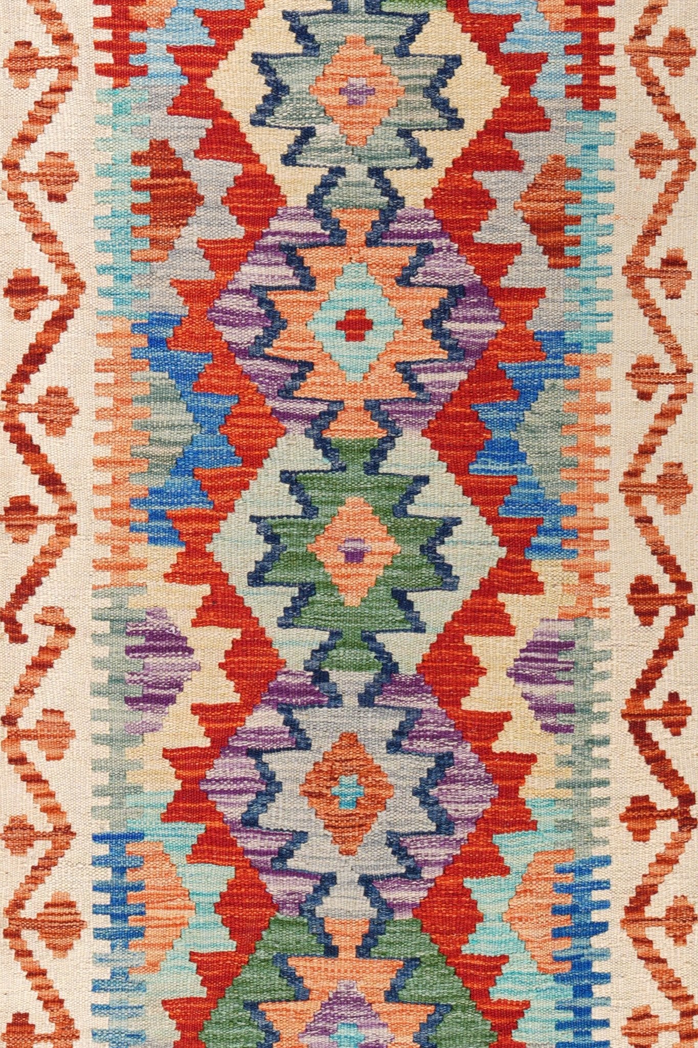 Kelim loper vloerkleed handgeweven uit Afghanistan - 3