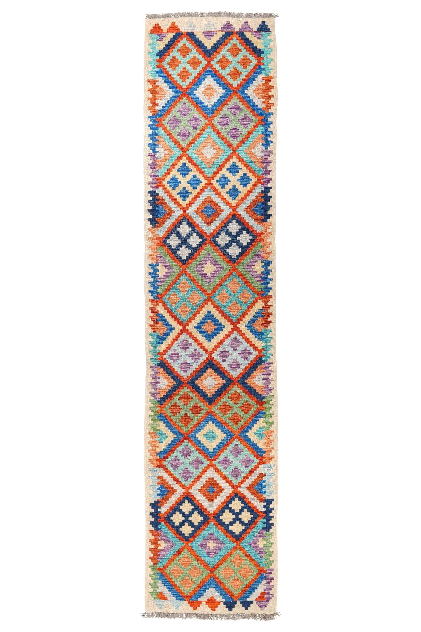 Kelim loper vloerkleed handgeweven uit Afghanistan - 1