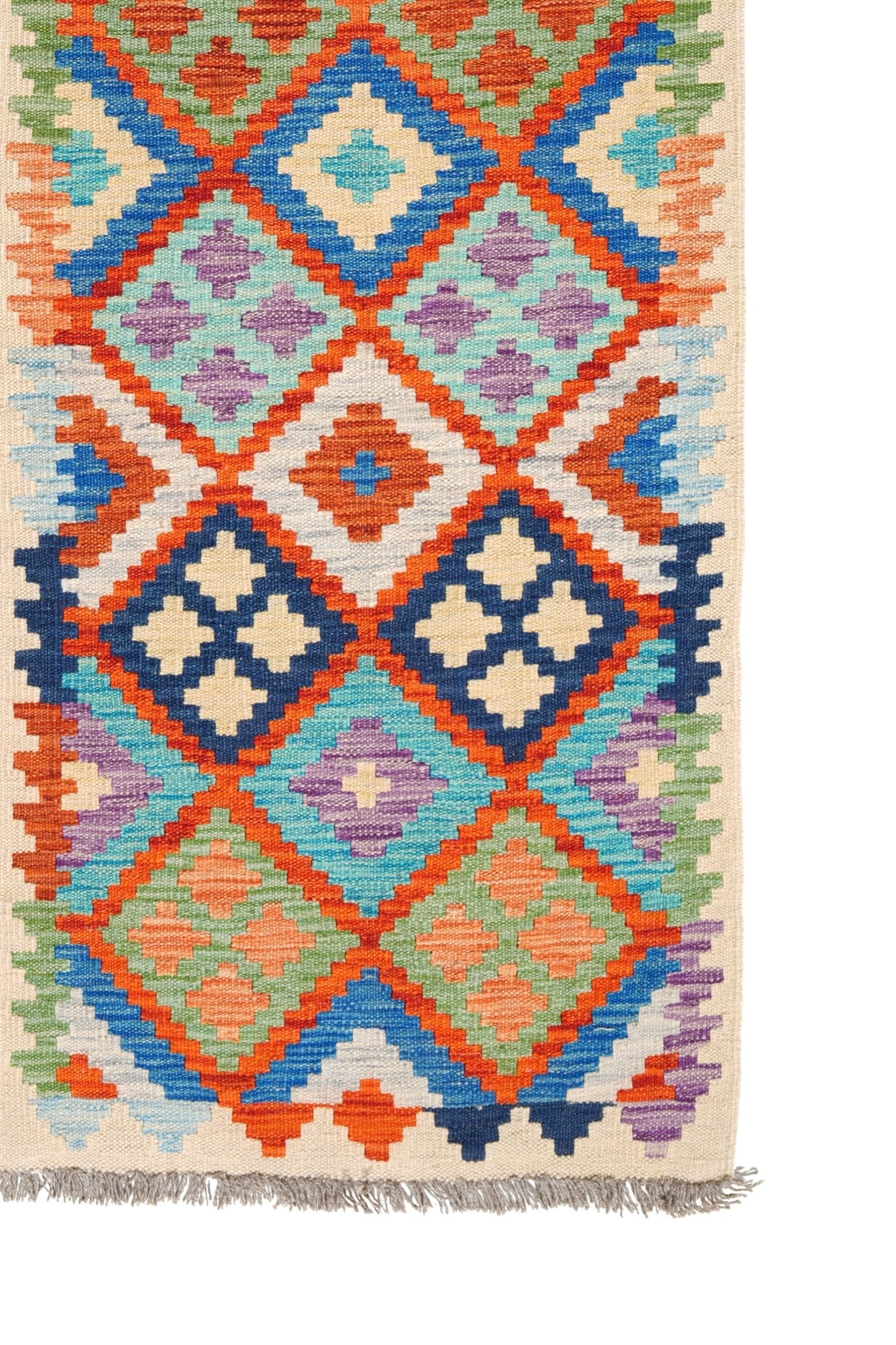 Kelim loper vloerkleed handgeweven uit Afghanistan - 4