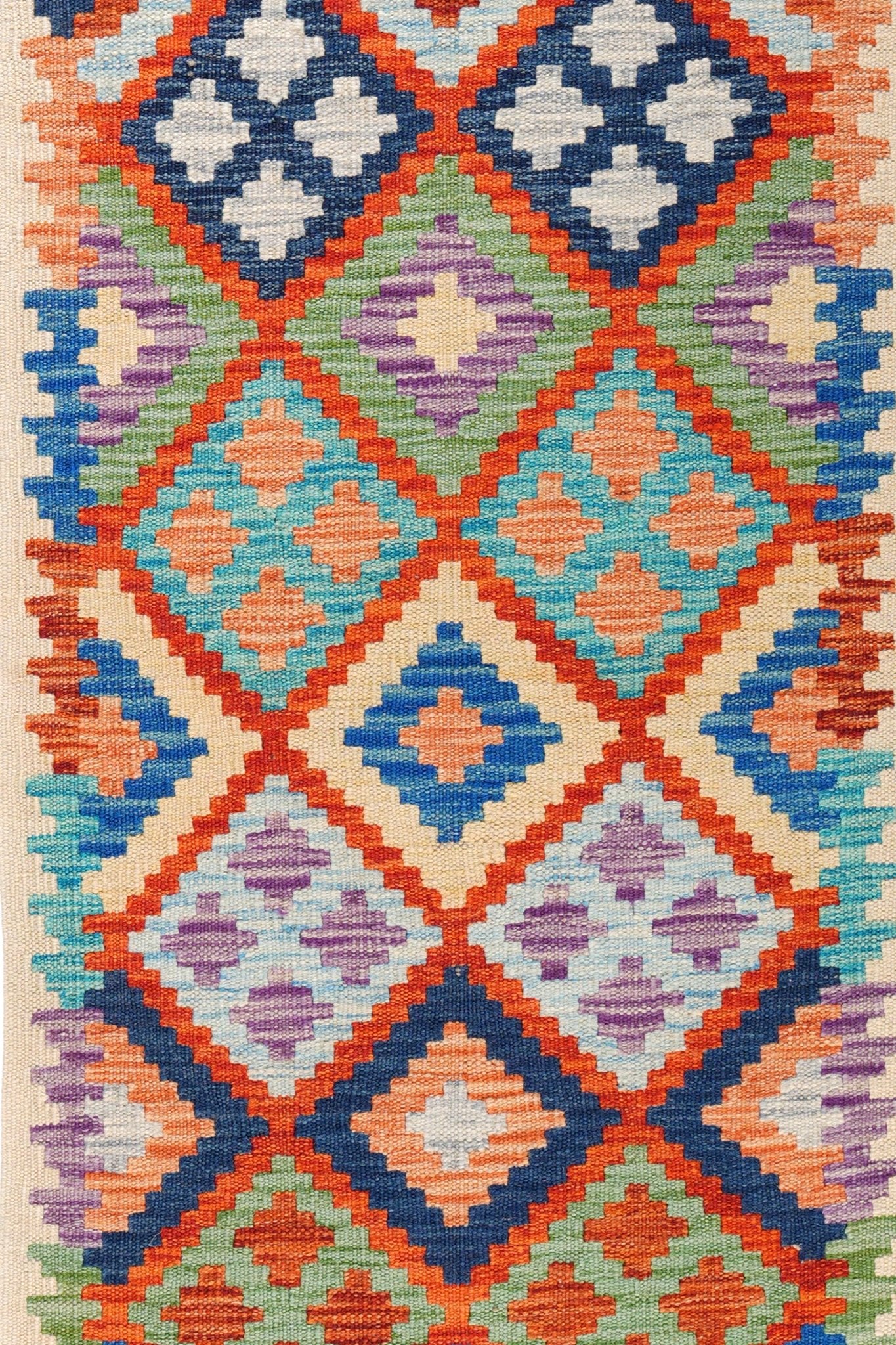 Kelim loper vloerkleed handgeweven uit Afghanistan - 3