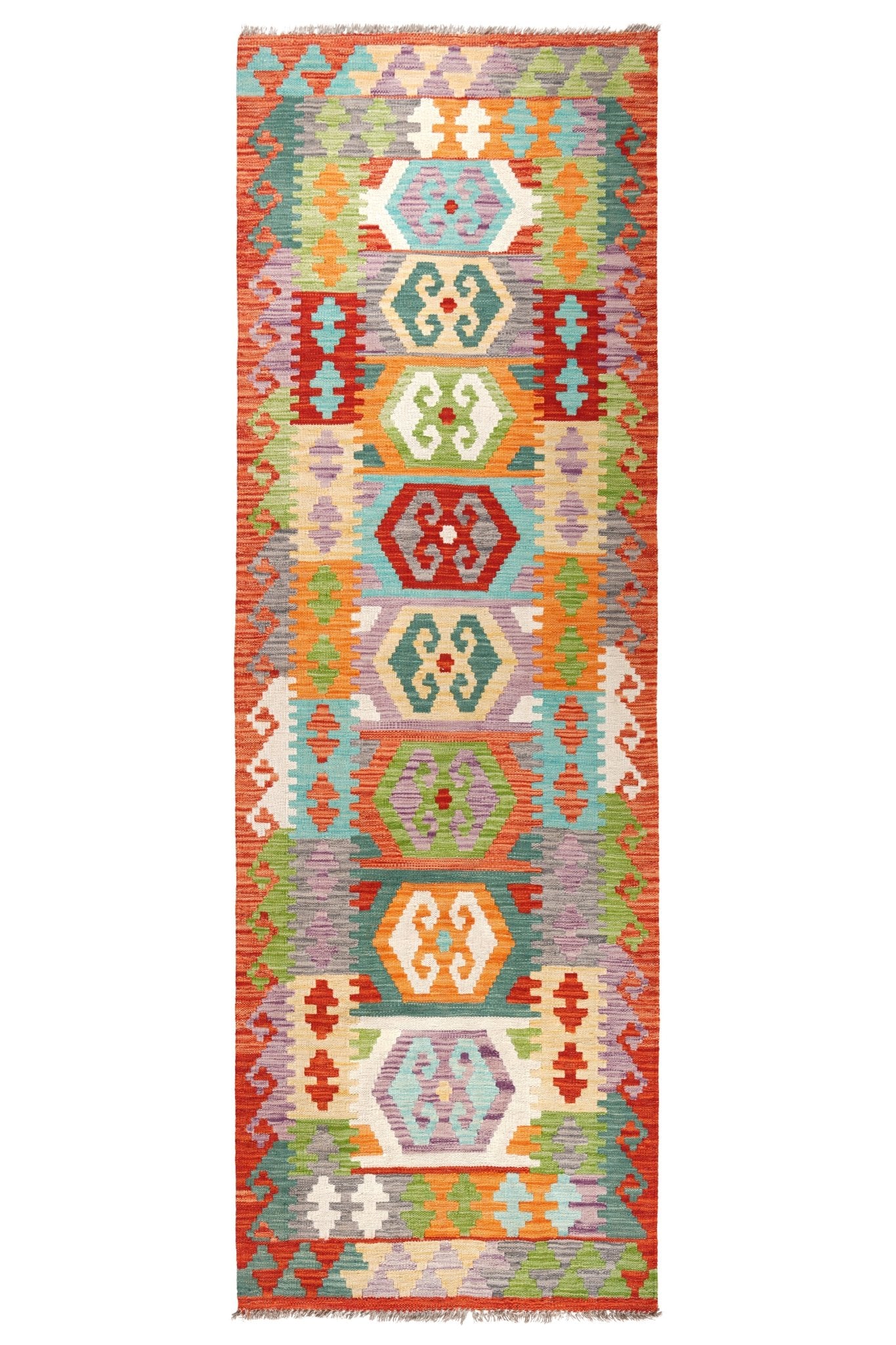 Kelim loper vloerkleed handgeweven uit Afghanistan - 1