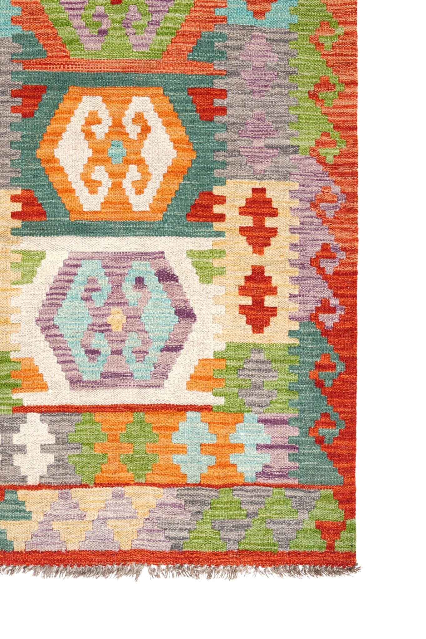 Kelim loper vloerkleed handgeweven uit Afghanistan - 4