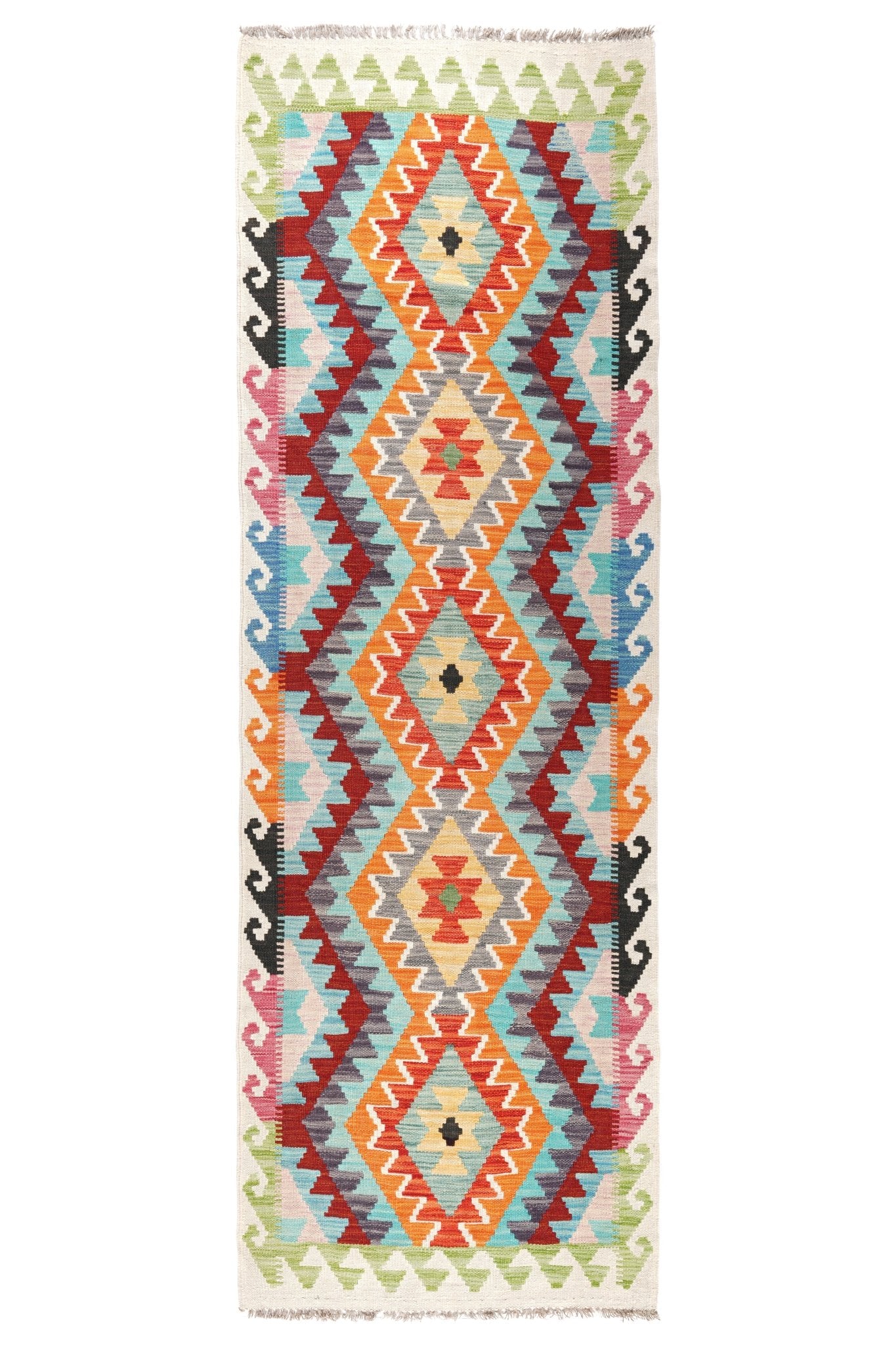 Kelim loper vloerkleed handgeweven uit Afghanistan - 1