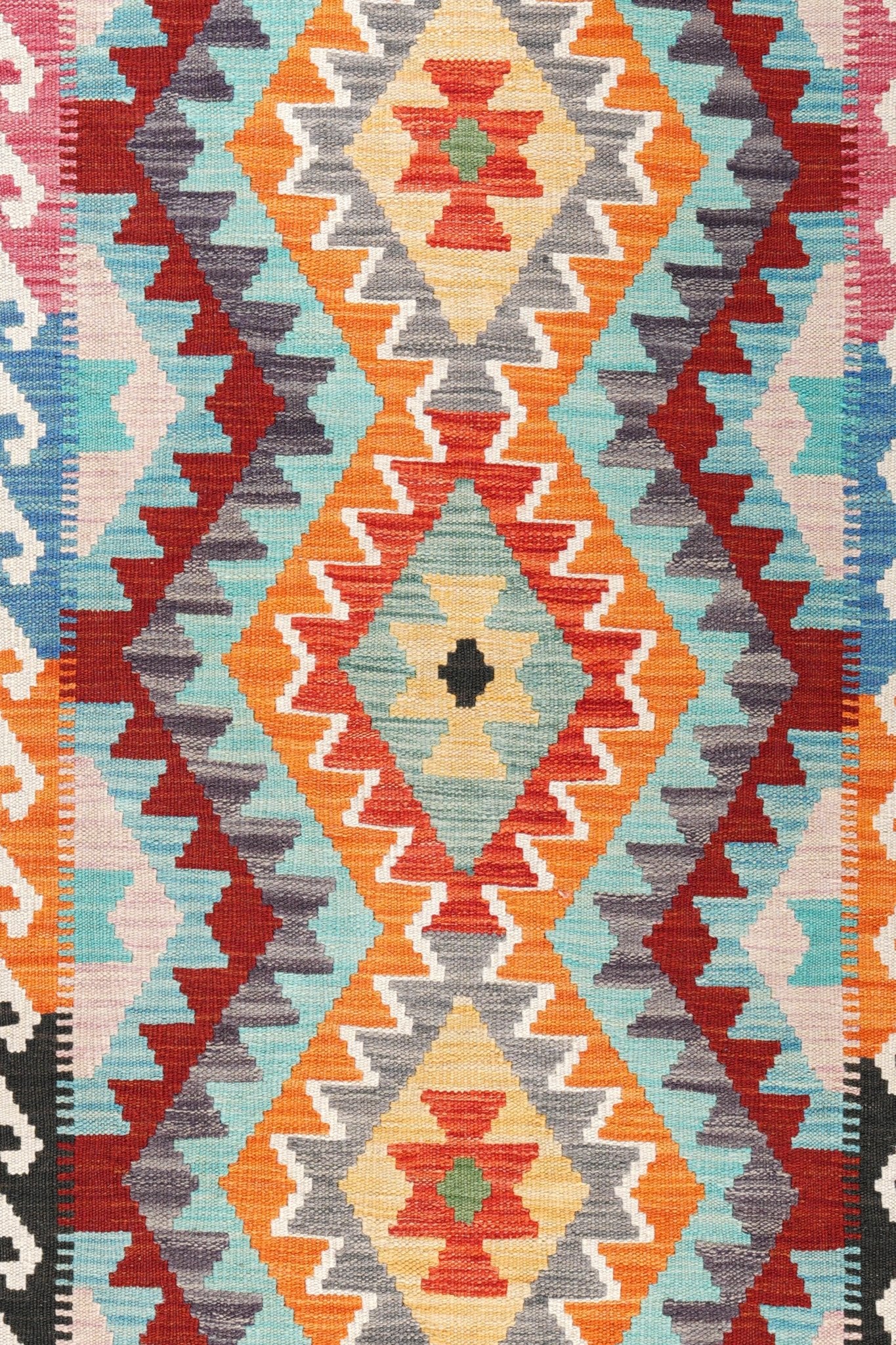 Kelim loper vloerkleed handgeweven uit Afghanistan - 3