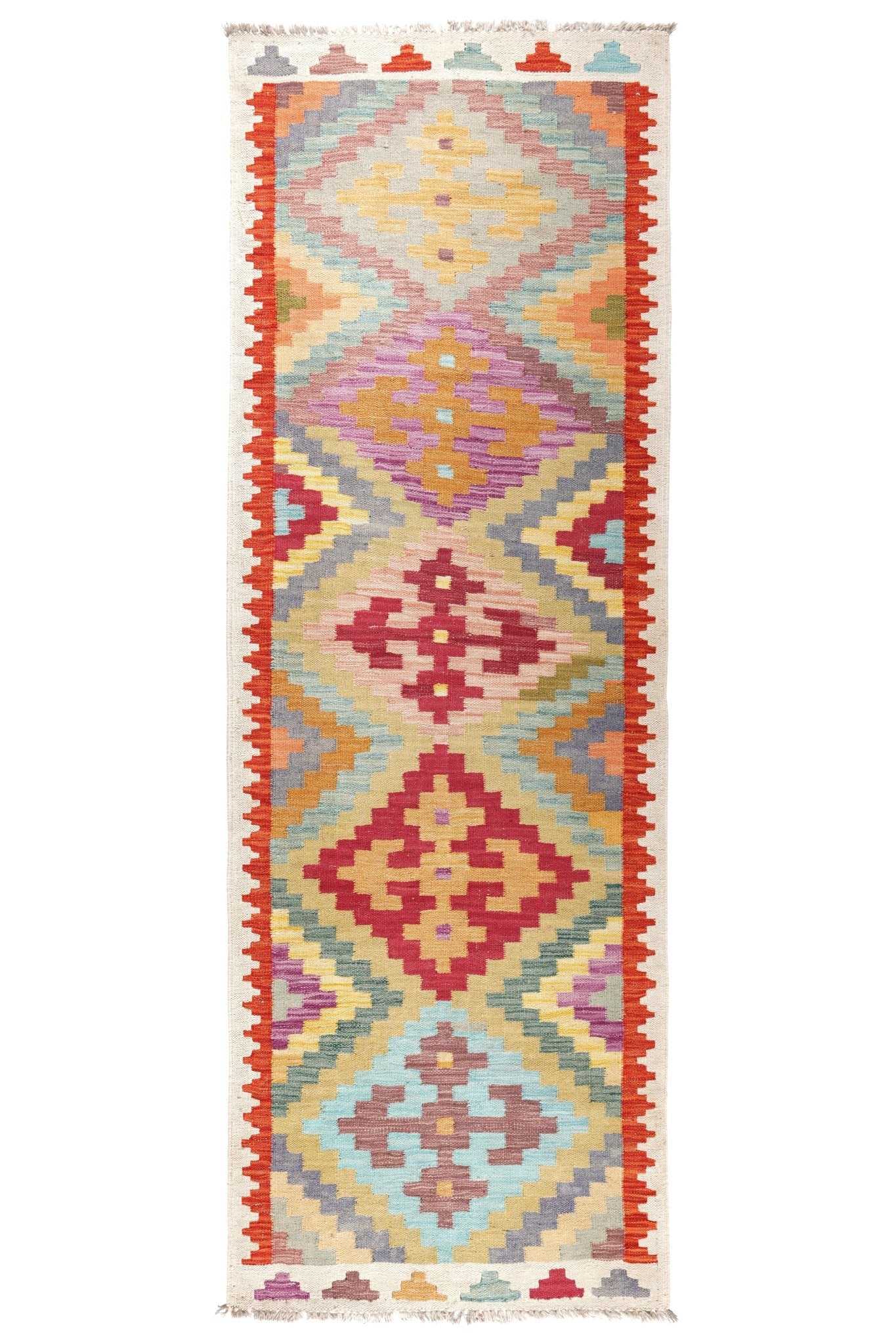 Kelim loper vloerkleed handgeweven uit Afghanistan - 1