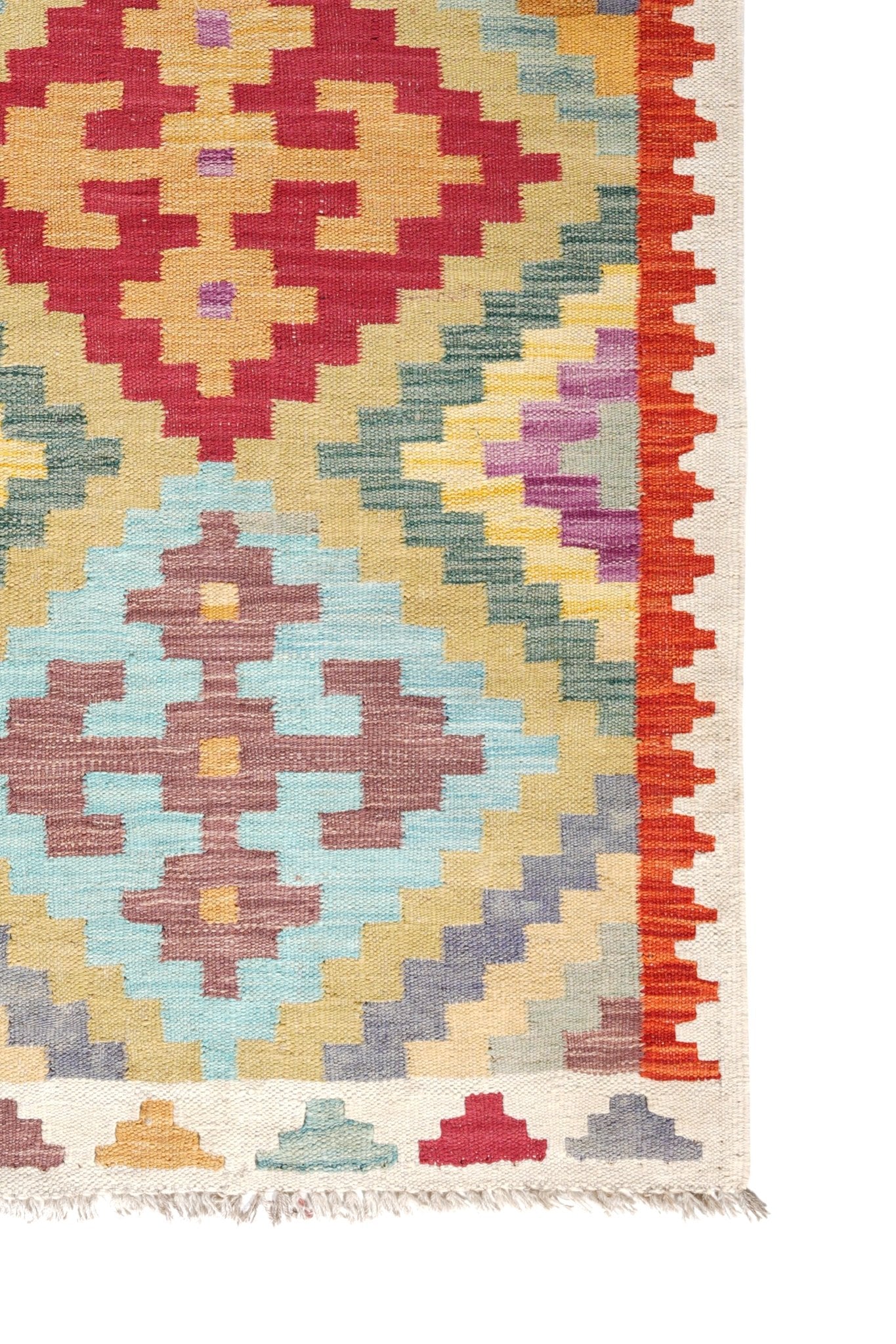 Kelim loper vloerkleed handgeweven uit Afghanistan - 4