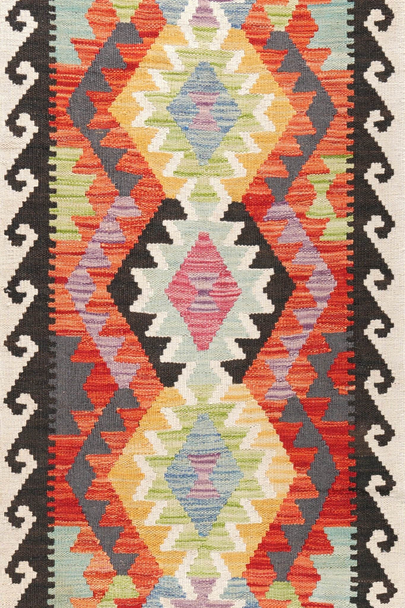 Kelim loper vloerkleed handgeweven uit Afghanistan - 3